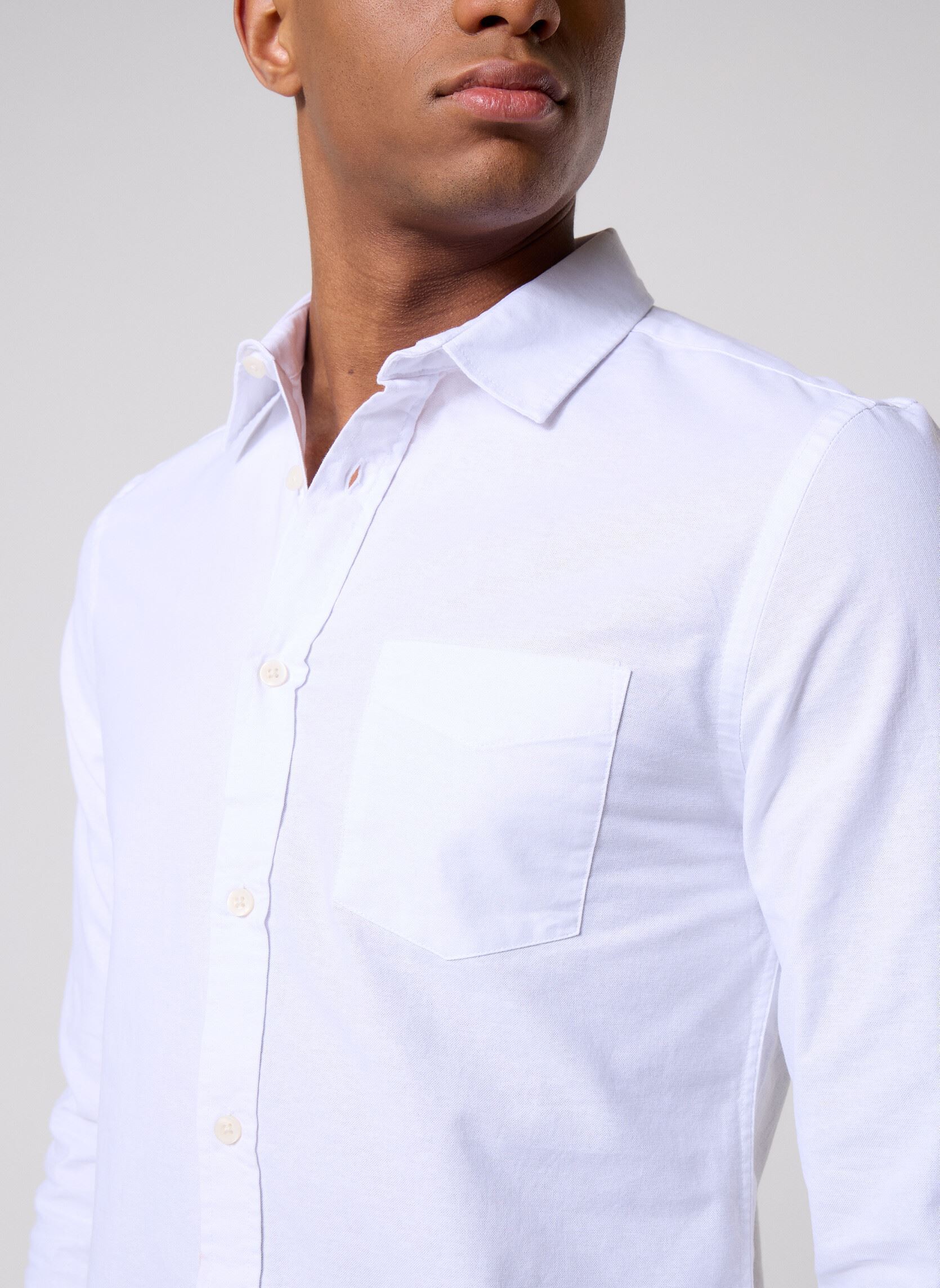 Chemises CHUCK homme blanc Marvin&Co Chemises CHUCK homme blanc LUCENT WHITE
