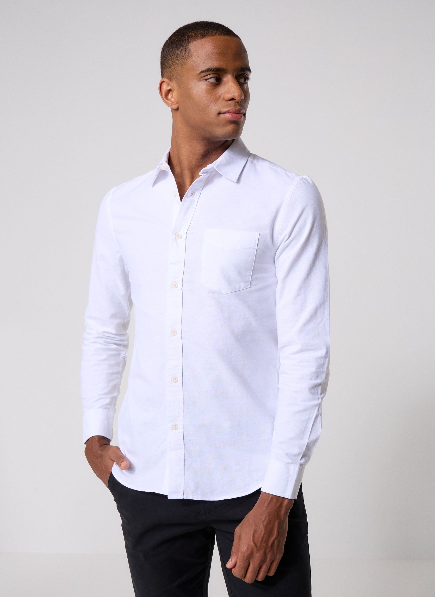Chemises CHUCK homme blanc Marvin&Co Chemises CHUCK homme blanc LUCENT WHITE