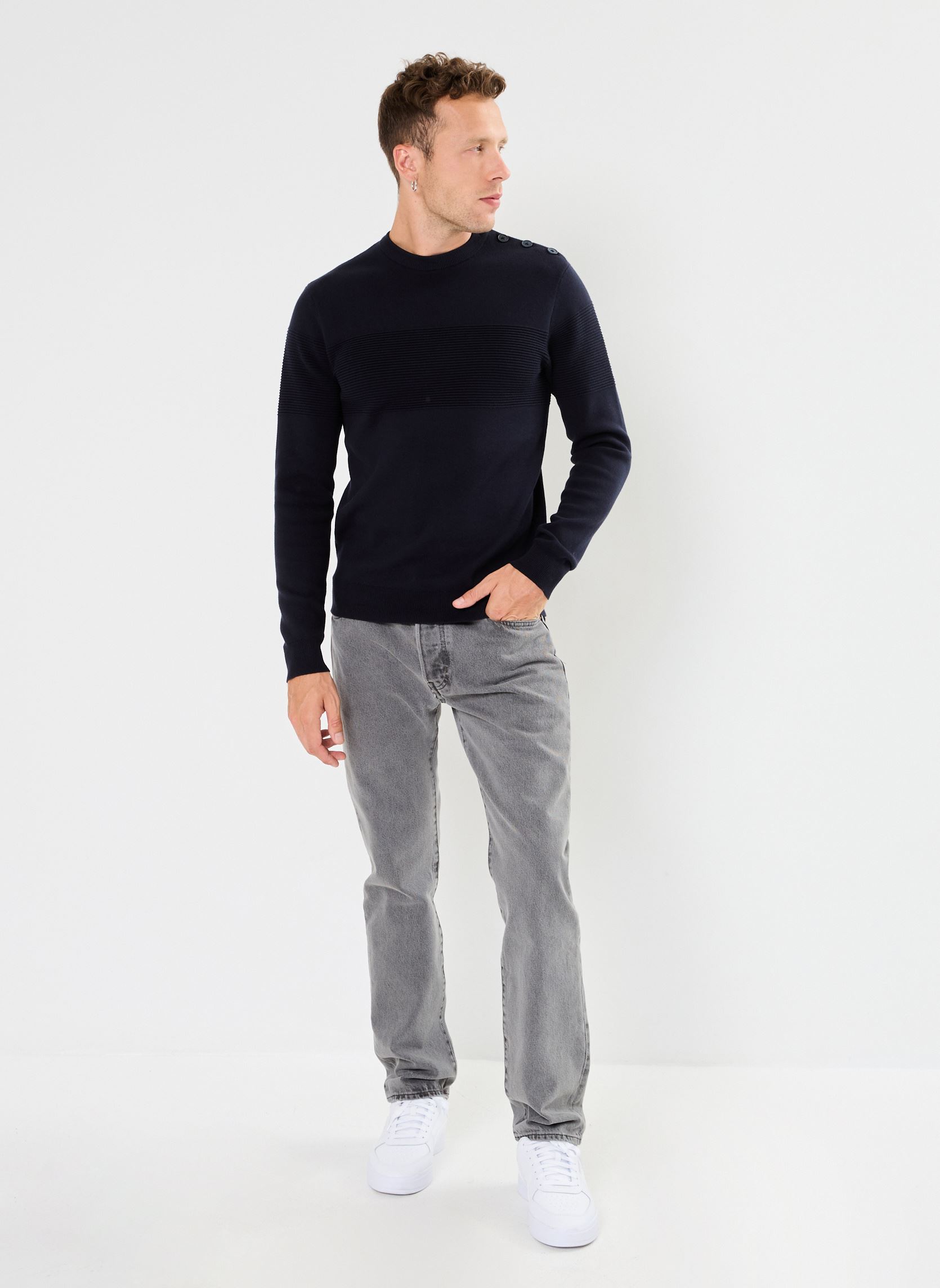 Pulls MALOUIN homme bleu Marvin&Co Pulls MALOUIN homme bleu NIGHT SKY