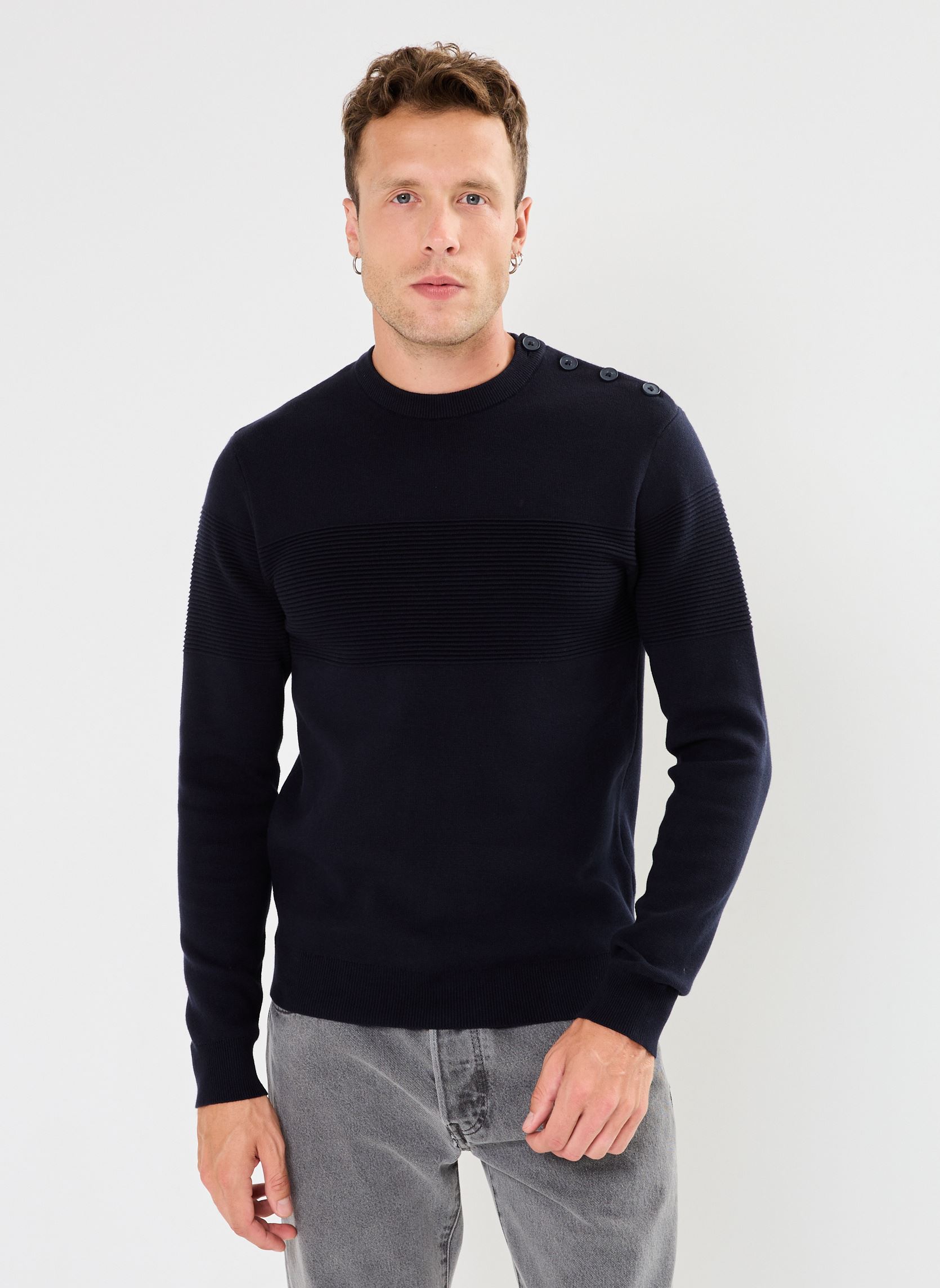 Pulls MALOUIN homme bleu Marvin&Co Pulls MALOUIN homme bleu NIGHT SKY