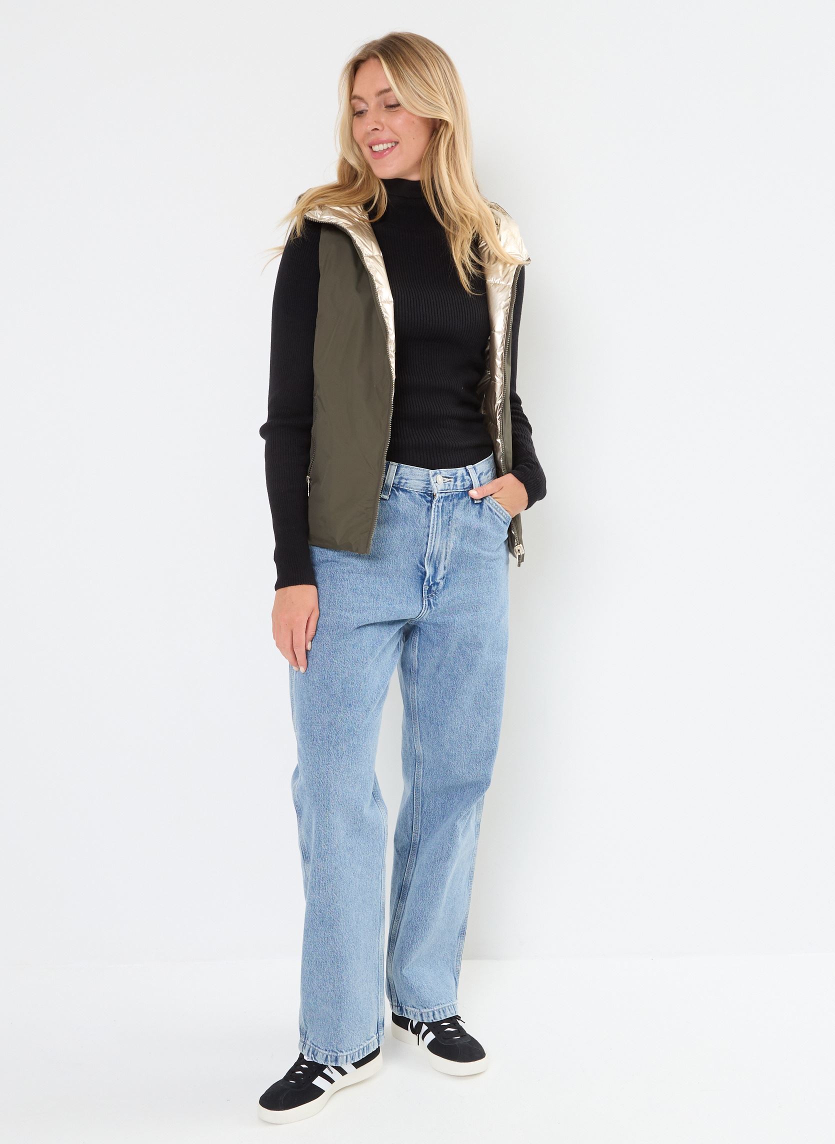 Doudounes sans manches GVERSIBLESM femme vert MADE BY Doudounes sans manches GVERSIBLESM femme vert IVY GREEN