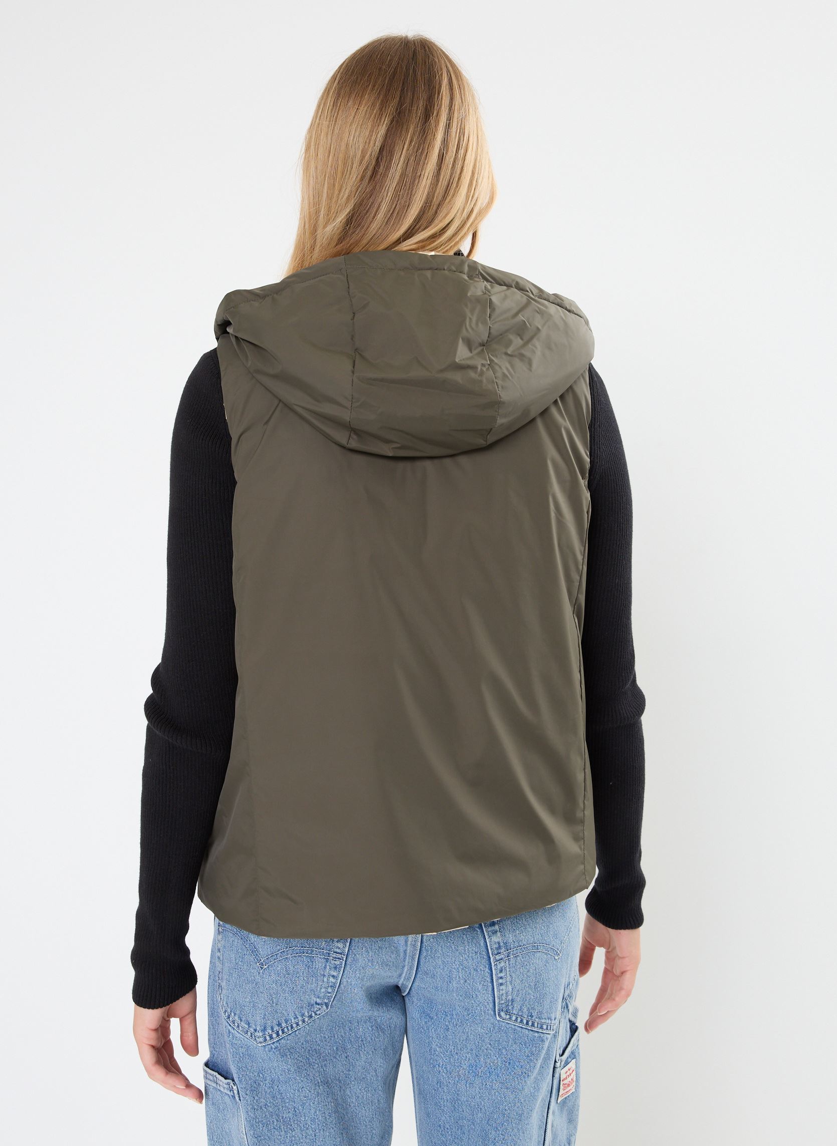 Doudounes sans manches GVERSIBLESM femme vert MADE BY Doudounes sans manches GVERSIBLESM femme vert IVY GREEN