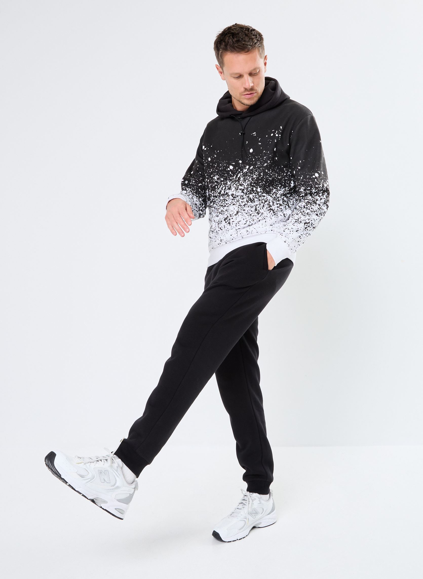 Sweats à capuche MSTREET sweatshirt homme noir MADE BY Sweats à capuche MSTREET sweatshirt homme noir JET BLACK
