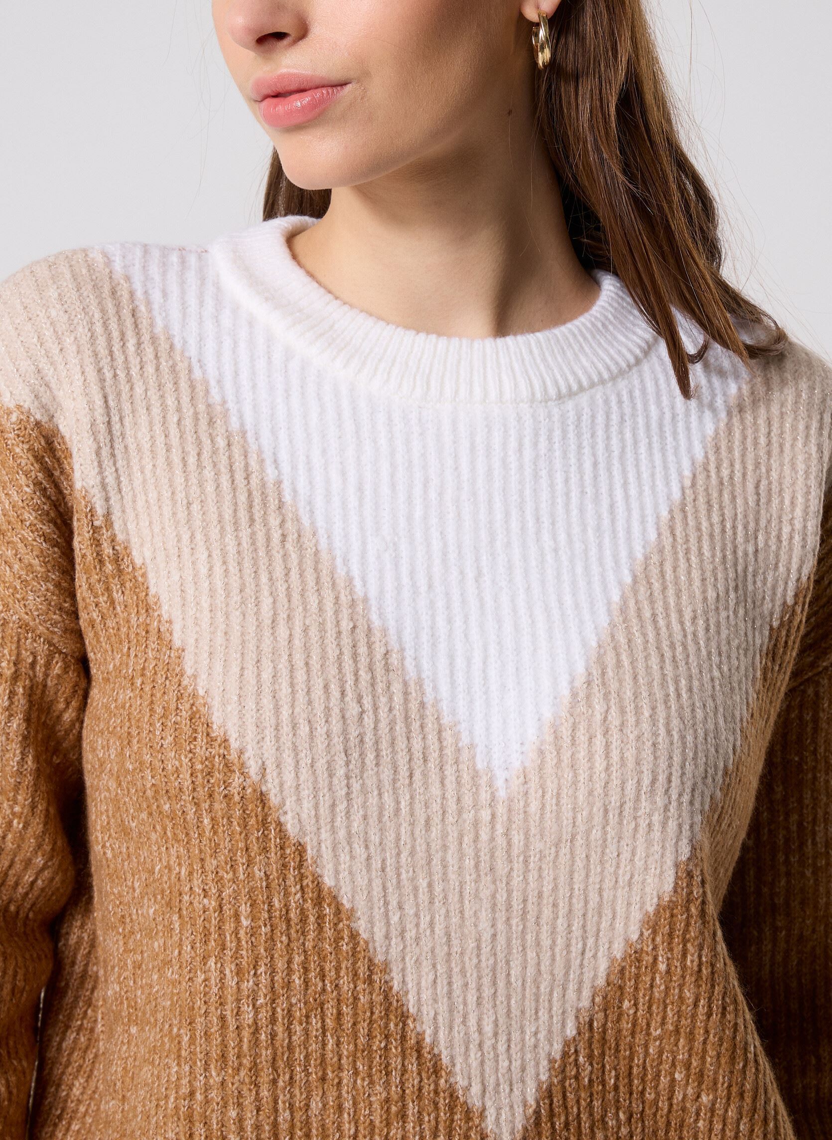 Truien MJACKY dames beige MADE BY Truien MJACKY dames beige MELANGE BEIGE
