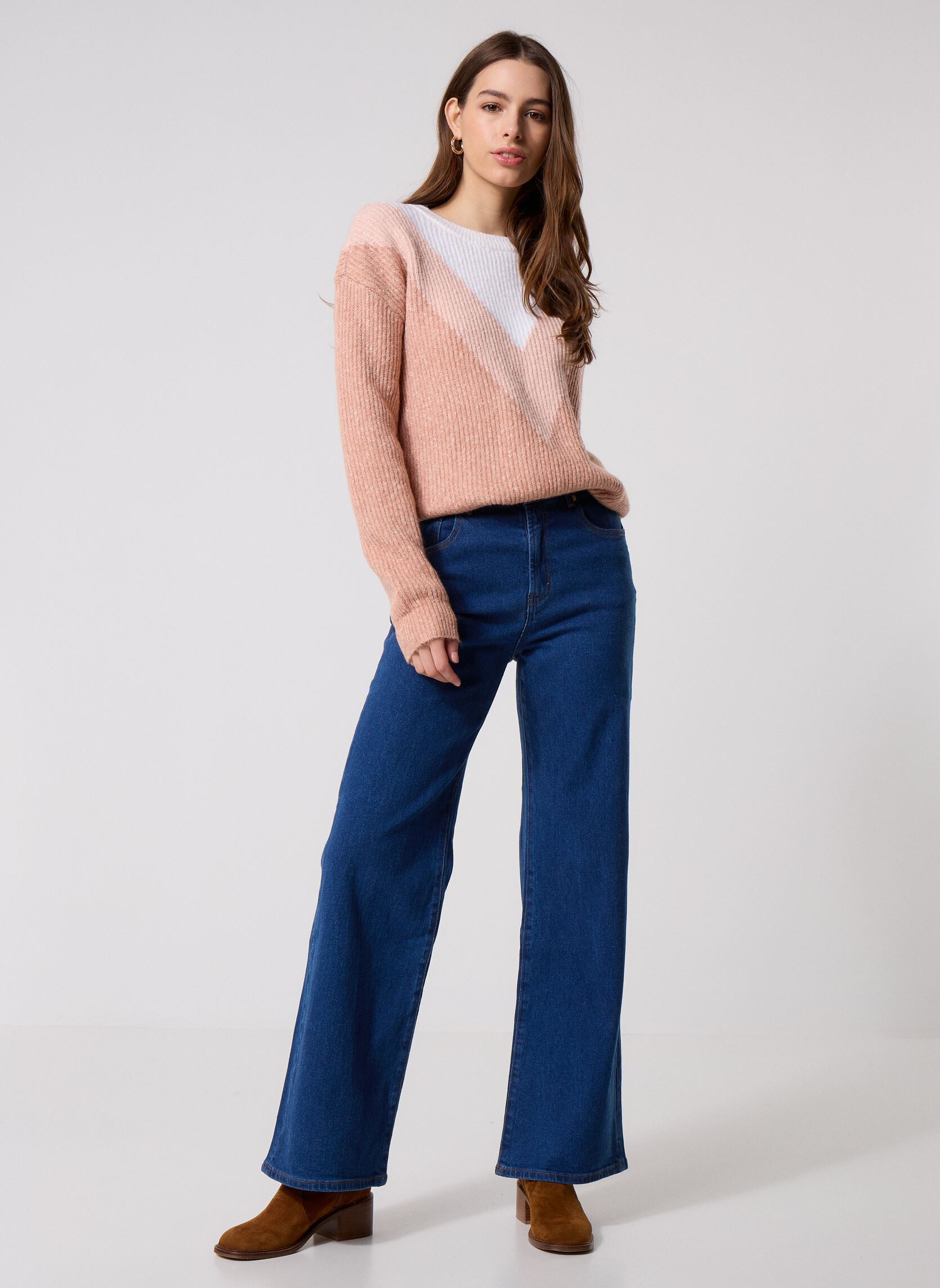 Pulls MJACKY femme rose MADE BY Pulls MJACKY femme rose MELANGE LIGHT PINK