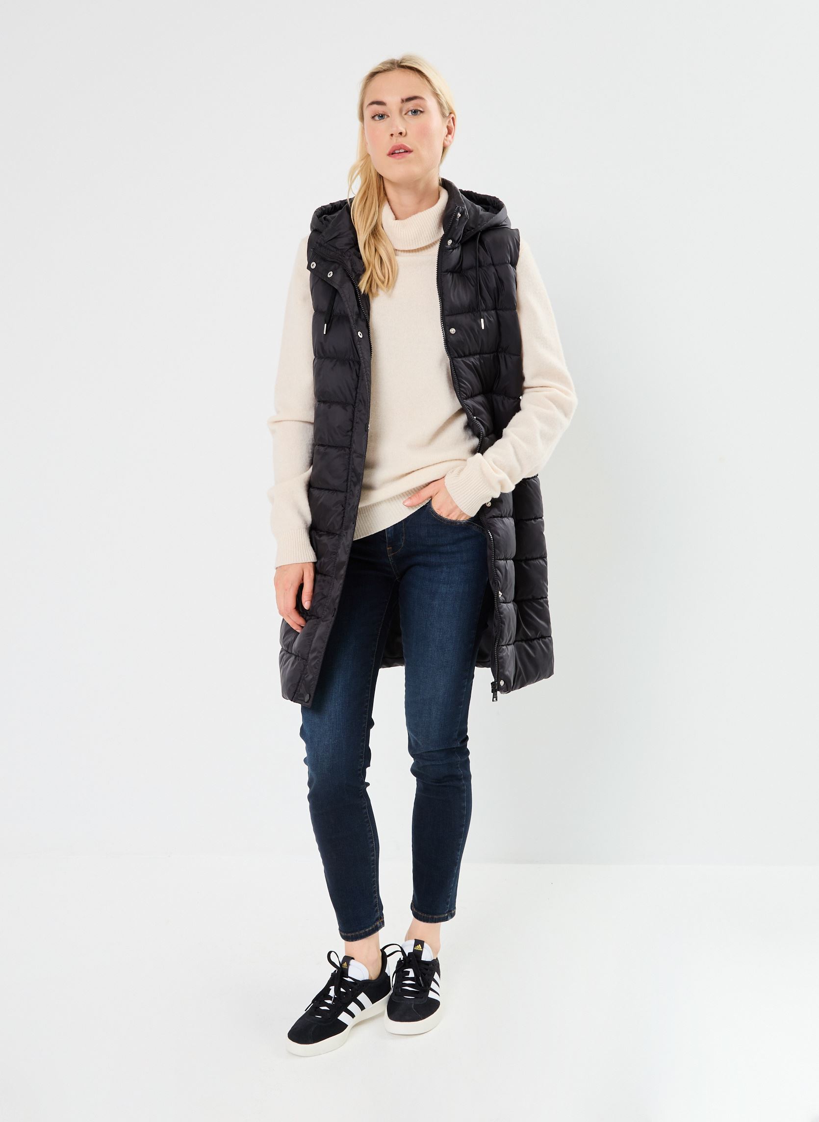 Gewatteerde jassen GEMINOLONGSM dames zwart MADE BY Gewatteerde jassen GEMINOLONGSM dames zwart JET BLACK