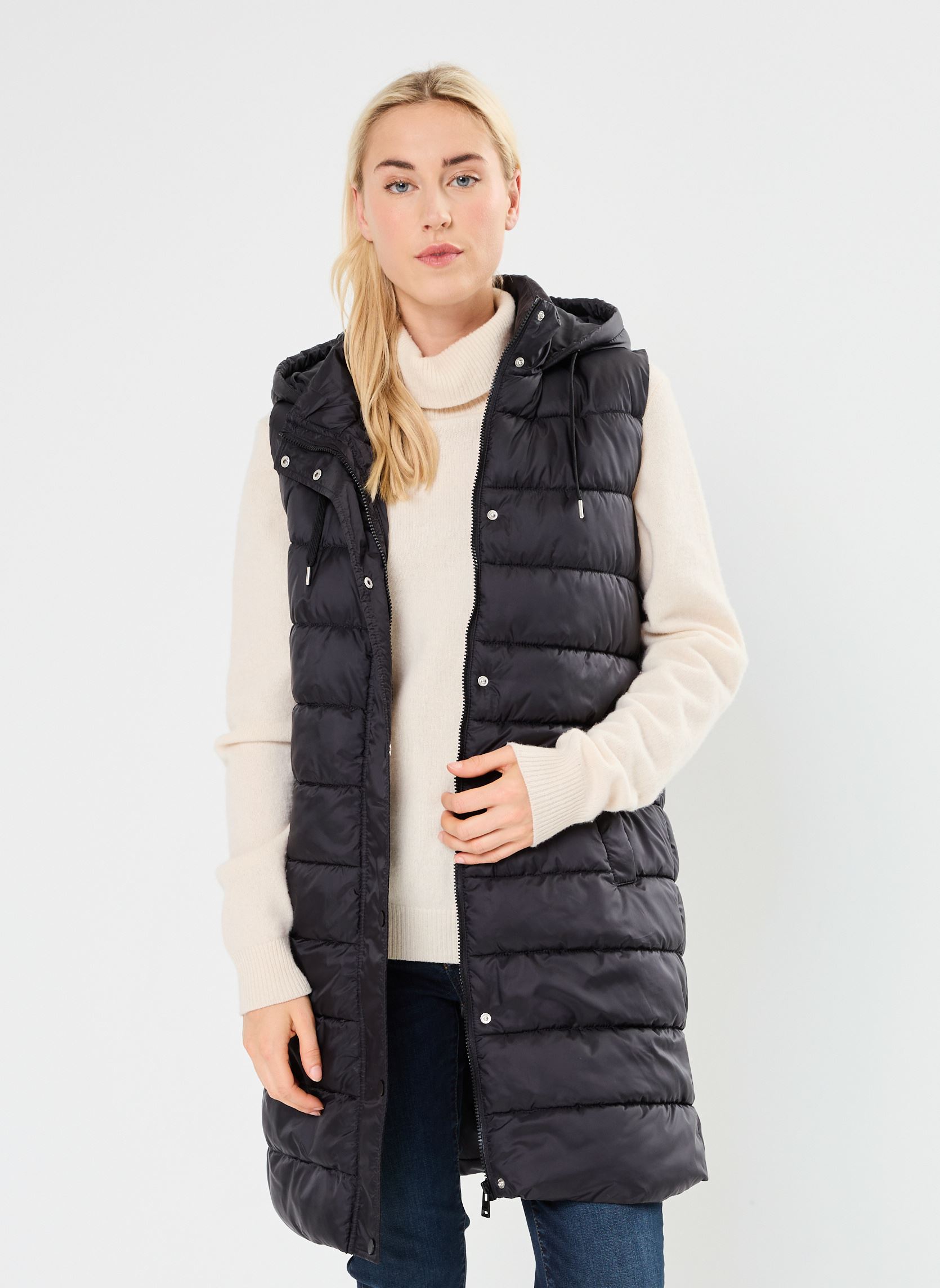 Gewatteerde jassen GEMINOLONGSM dames zwart MADE BY Gewatteerde jassen GEMINOLONGSM dames zwart JET BLACK