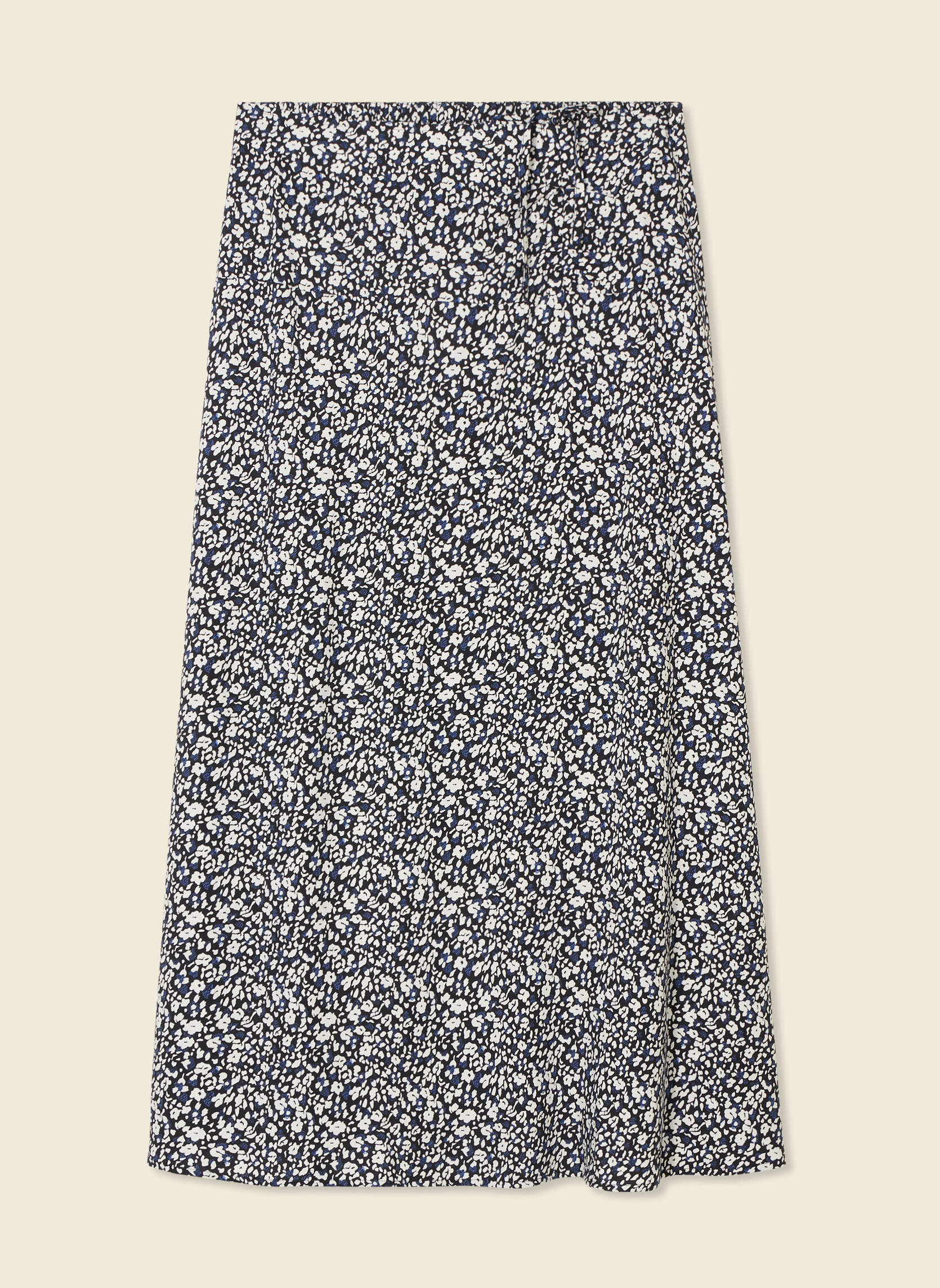 Jupe Noire à Pois Jupe Femme Marks And Spencer Noire à Pois - Taille 10, Ligne A, Viscose élastique Jupe Droite