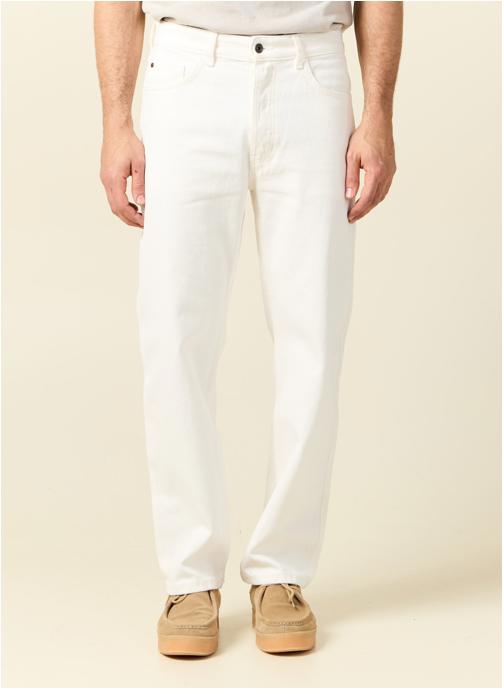 Bonobo Jeans droit RELAX-SUM homme blanc