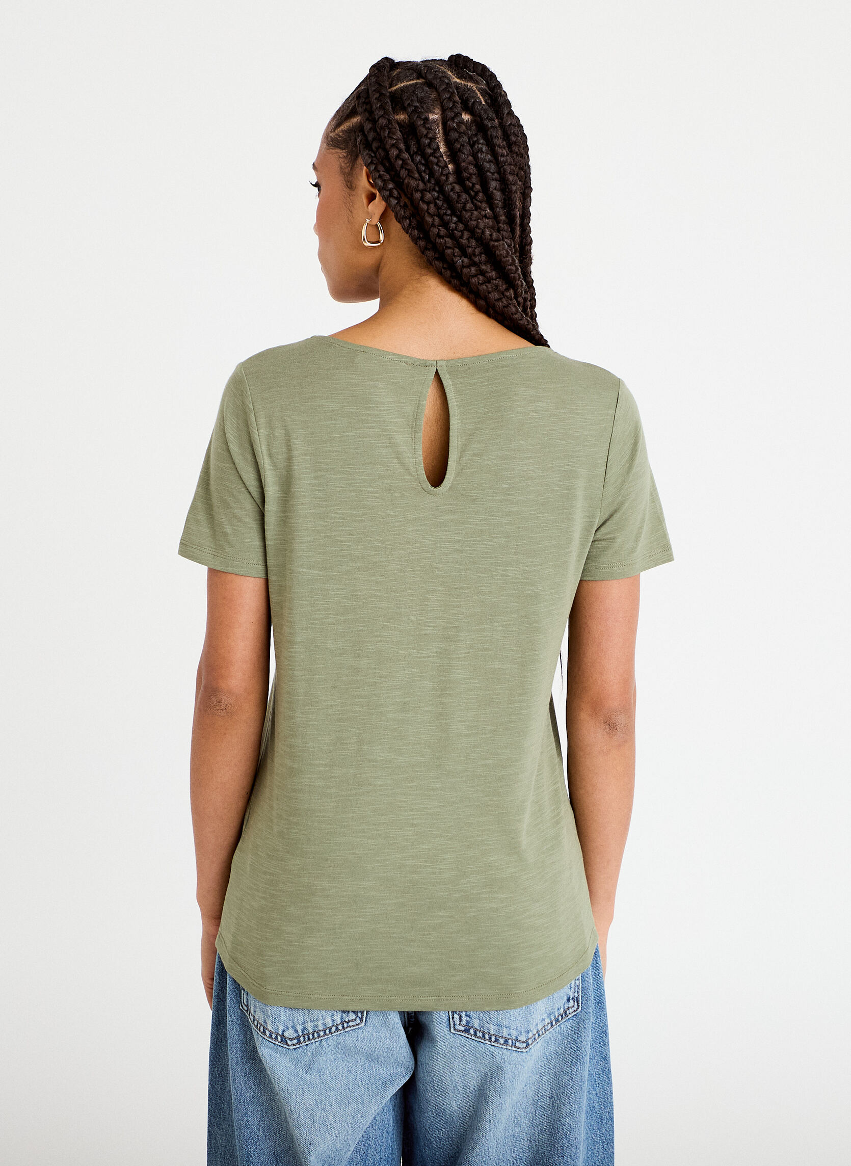 Tee-shirts KPLUMSLUB femme vert Cache Cache Tee-shirts KPLUMSLUB femme vert Vert anis