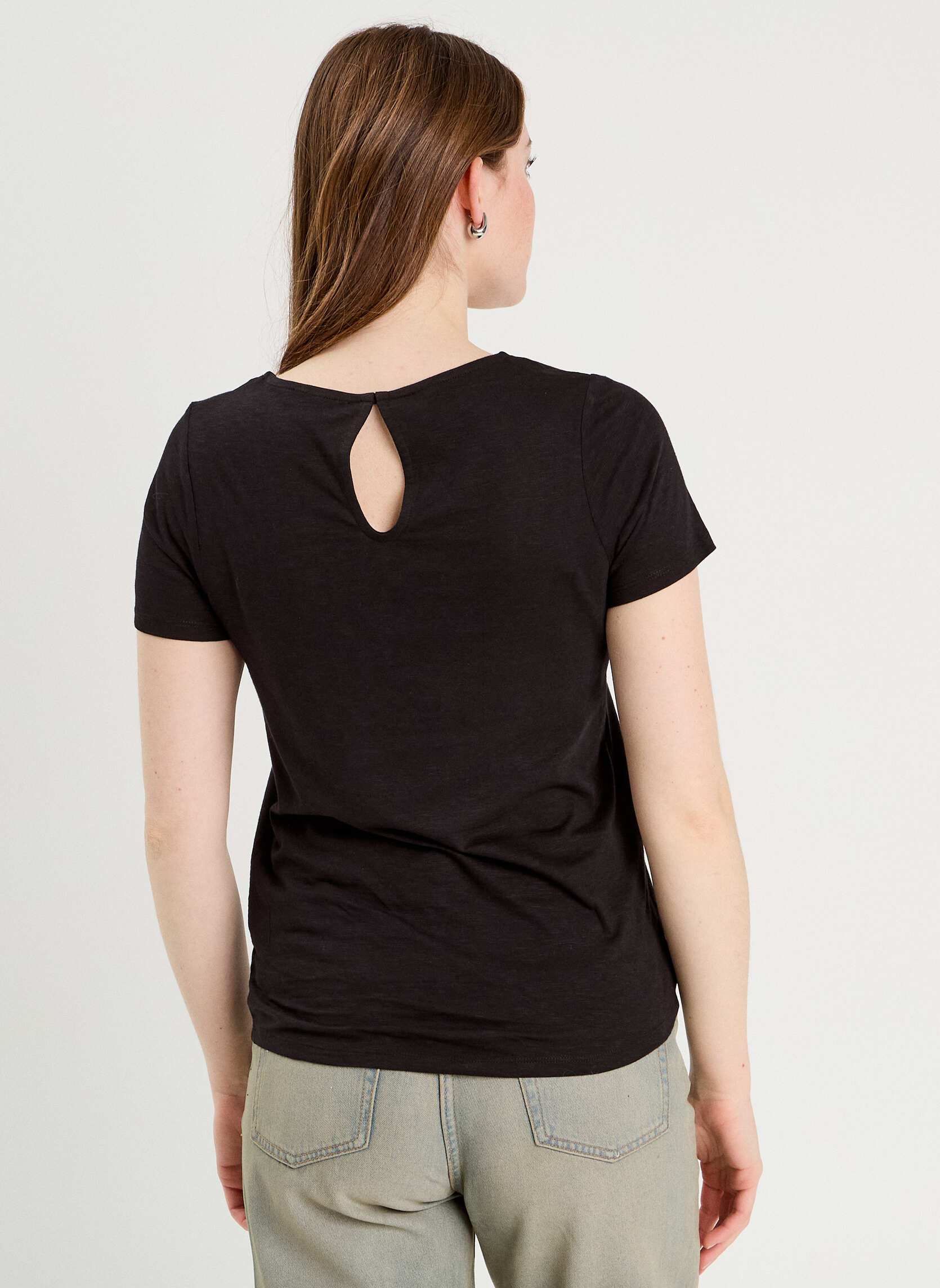 Tee-shirts KPLUMSLUB femme noir Cache Cache Tee-shirts KPLUMSLUB femme noir Noir