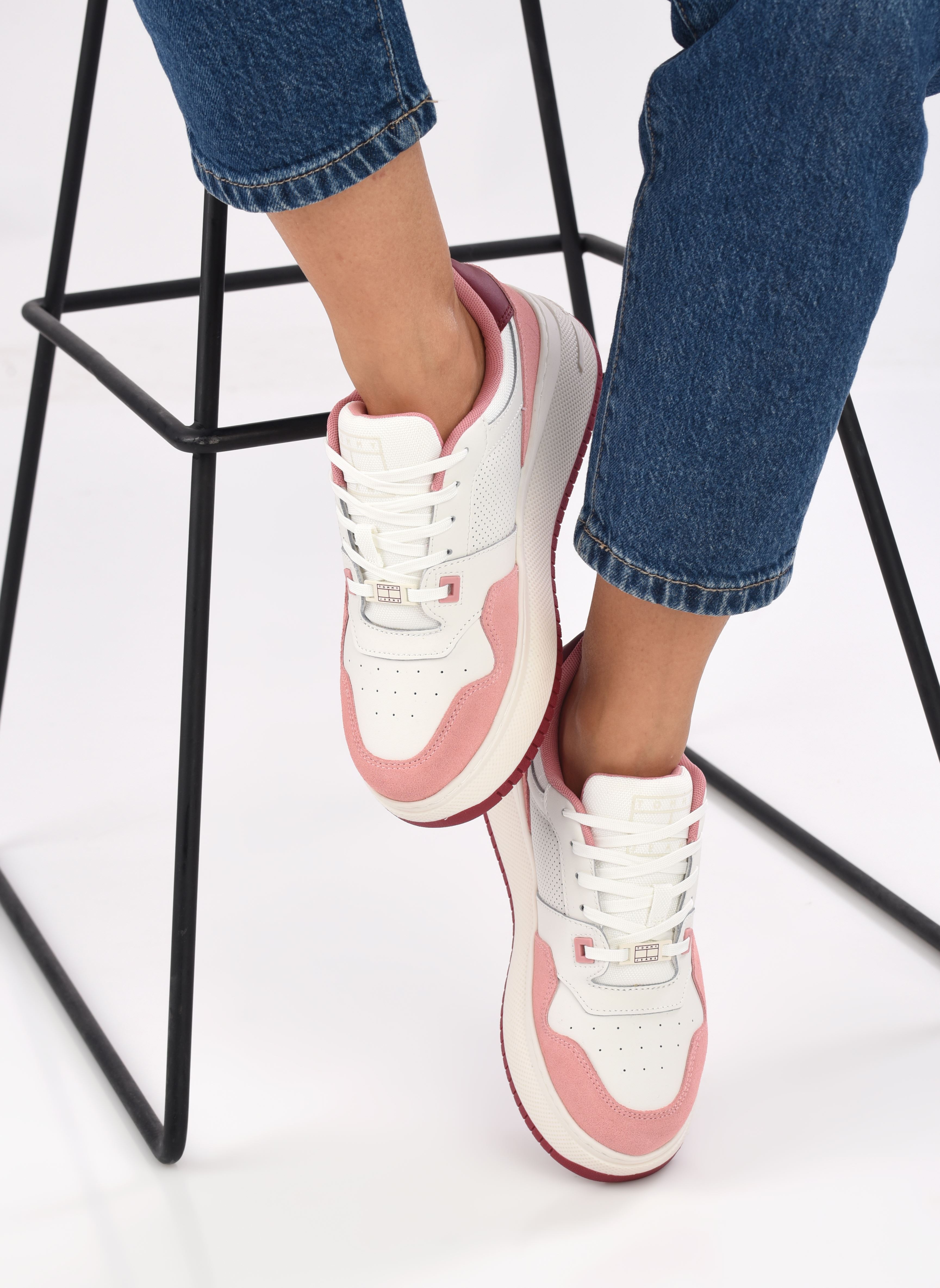 Sneaker TJW RETRO BASKET FLATFORM MIX damen rosa Tommy Jeans Sneaker TJW RETRO BASKET FLATFORM MIX damen rosa CHALKY PINK