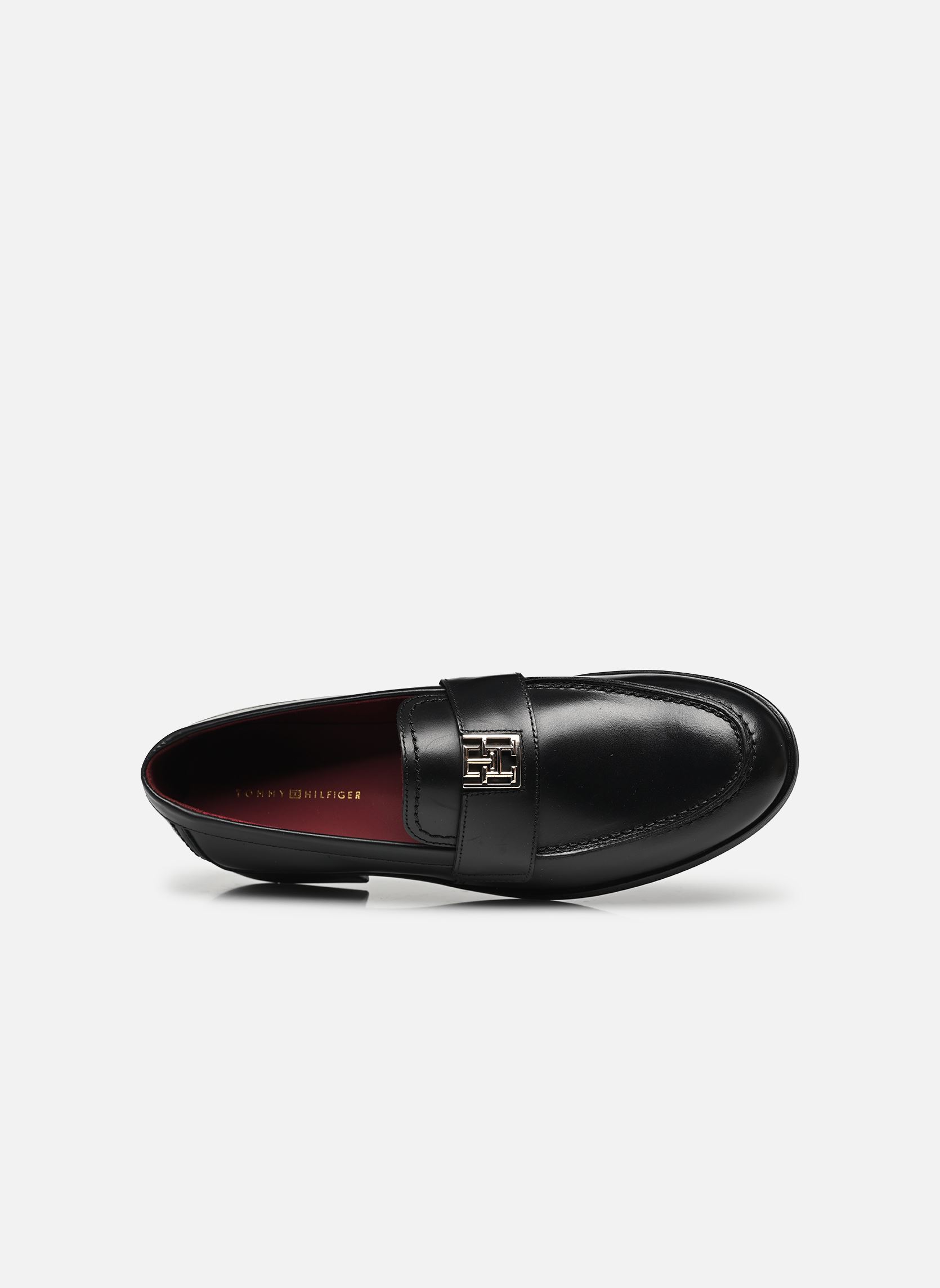 Mocassins TH LEATHER CLASSIC LOAFER femme noir Tommy Hilfiger Mocassins TH LEATHER CLASSIC LOAFER femme noir BLACK