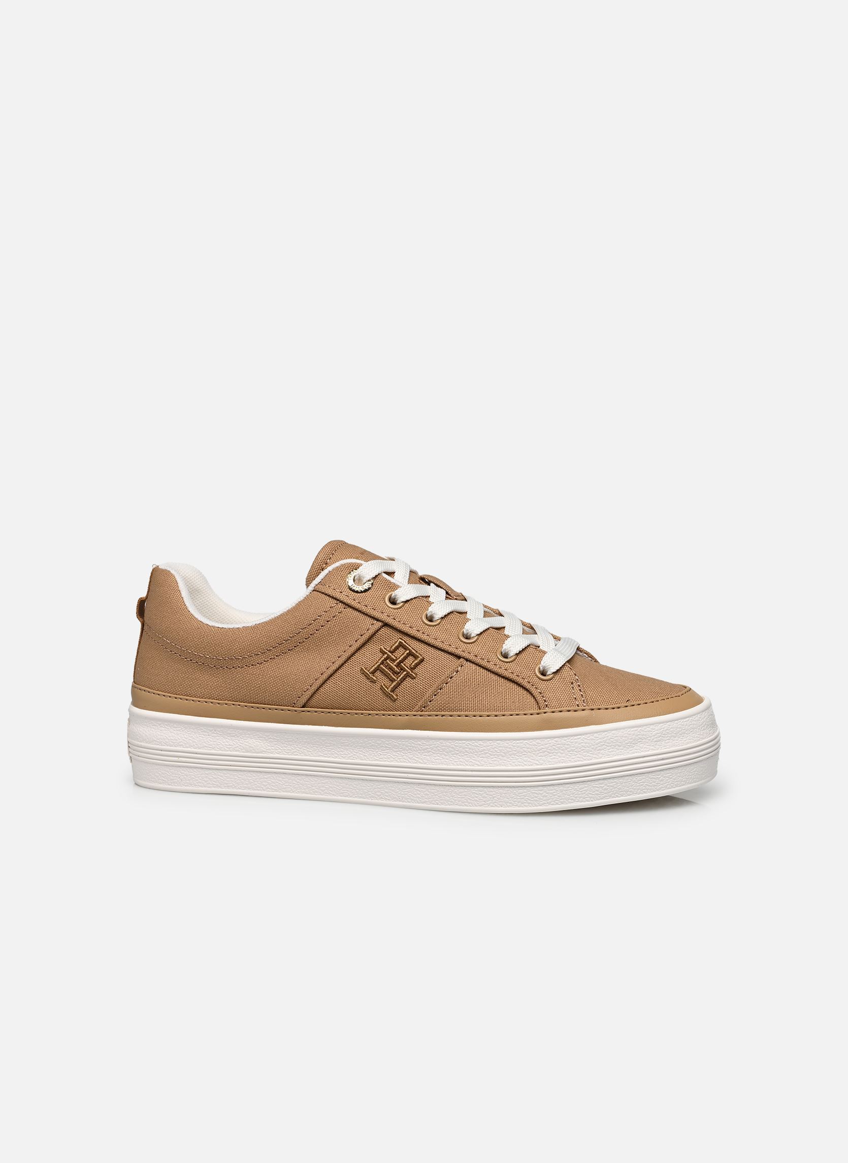Sneaker TH VULC CANVAS SNEAKER damen braun Tommy Hilfiger Sneaker TH VULC CANVAS SNEAKER damen braun CLASSIC KHAKI