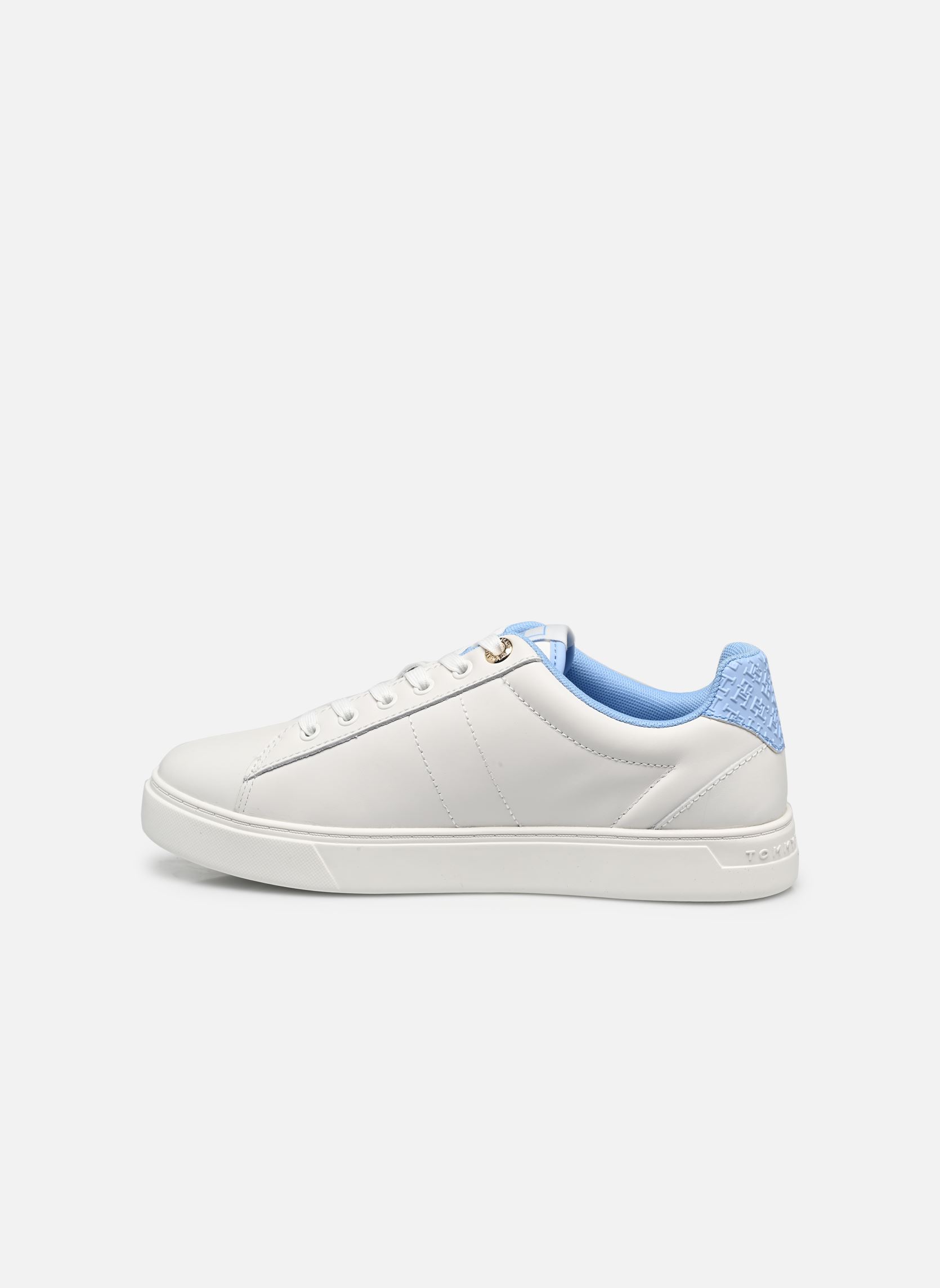 Baskets ELEVATED ESSENT SNEAKER MONOGRAM femme blanc Tommy Hilfiger Baskets ELEVATED ESSENT SNEAKER MONOGRAM femme blanc ECRU/VESSEL BLUE