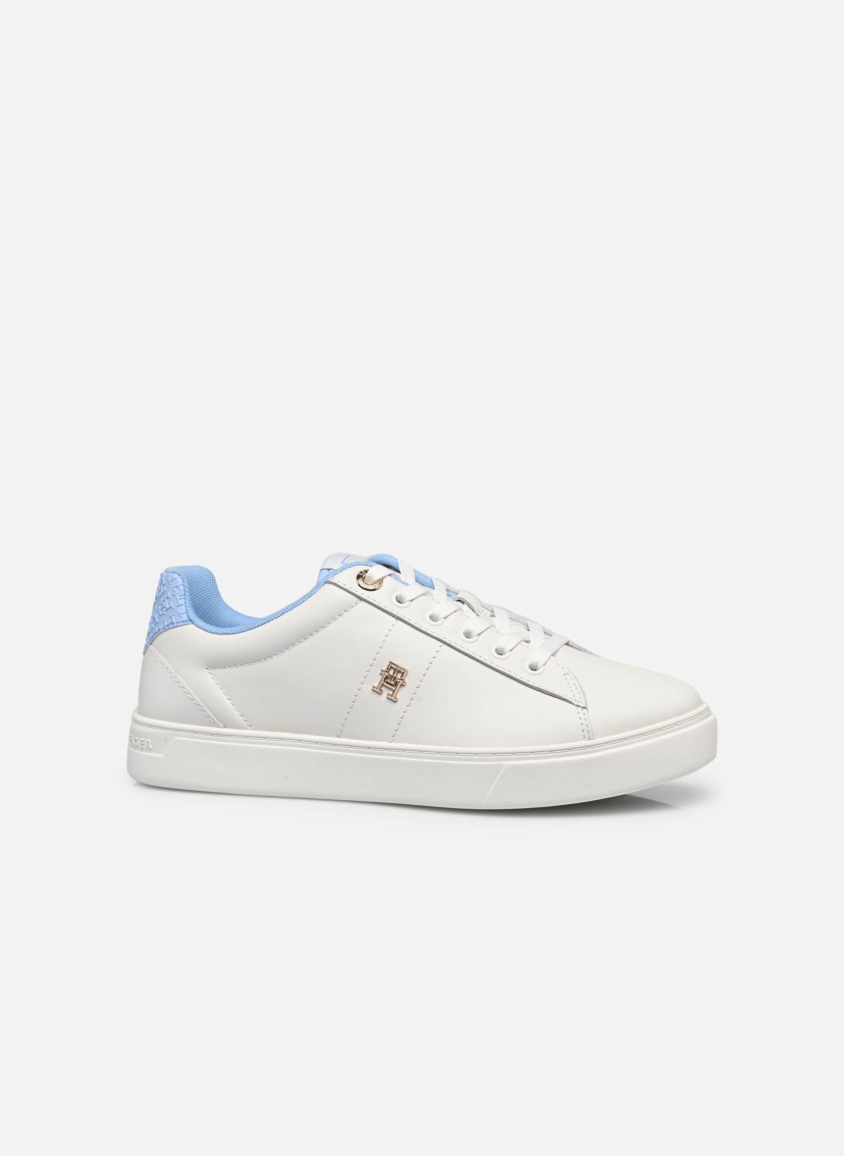 Baskets ELEVATED ESSENT SNEAKER MONOGRAM femme blanc Tommy Hilfiger Baskets ELEVATED ESSENT SNEAKER MONOGRAM femme blanc ECRU/VESSEL BLUE