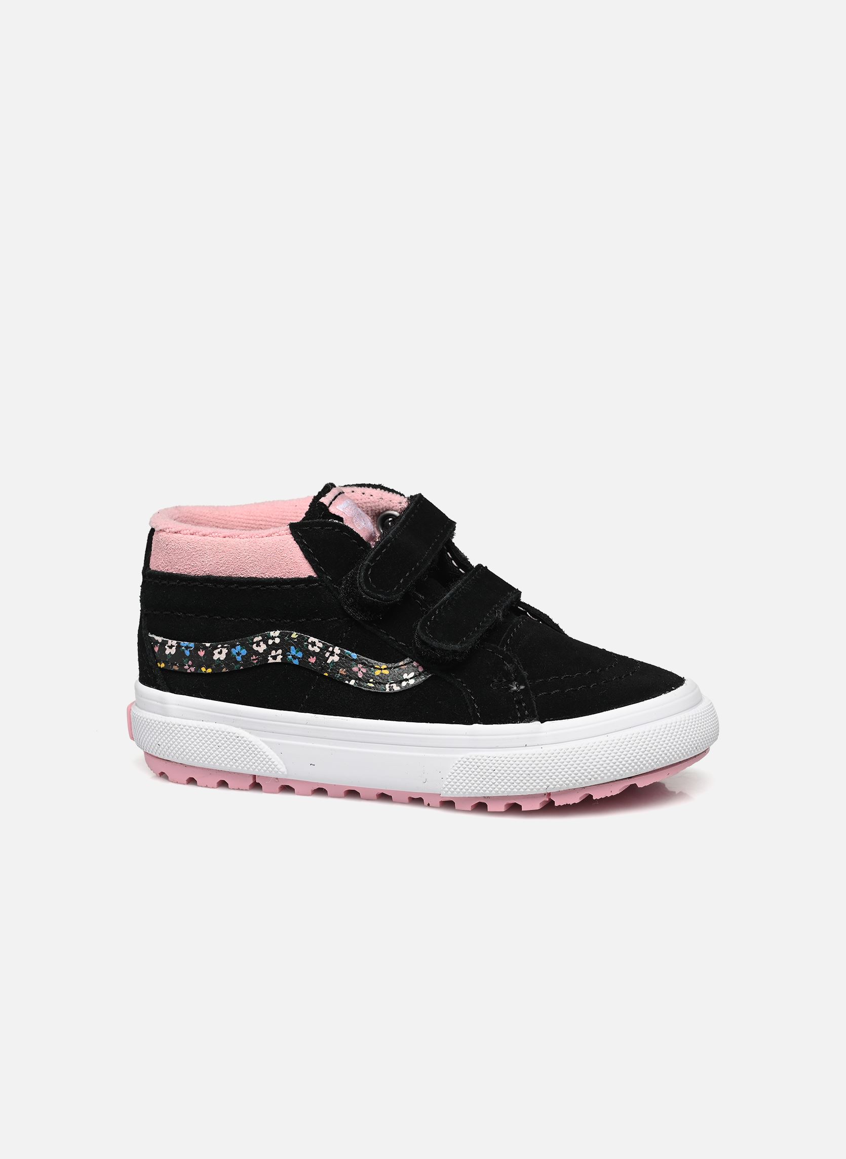 Baskets MTE SK8-Mid Reissue V BB fille noir Vans Baskets MTE SK8-Mid Reissue V BB fille noir FLORAL BLACK/PINK