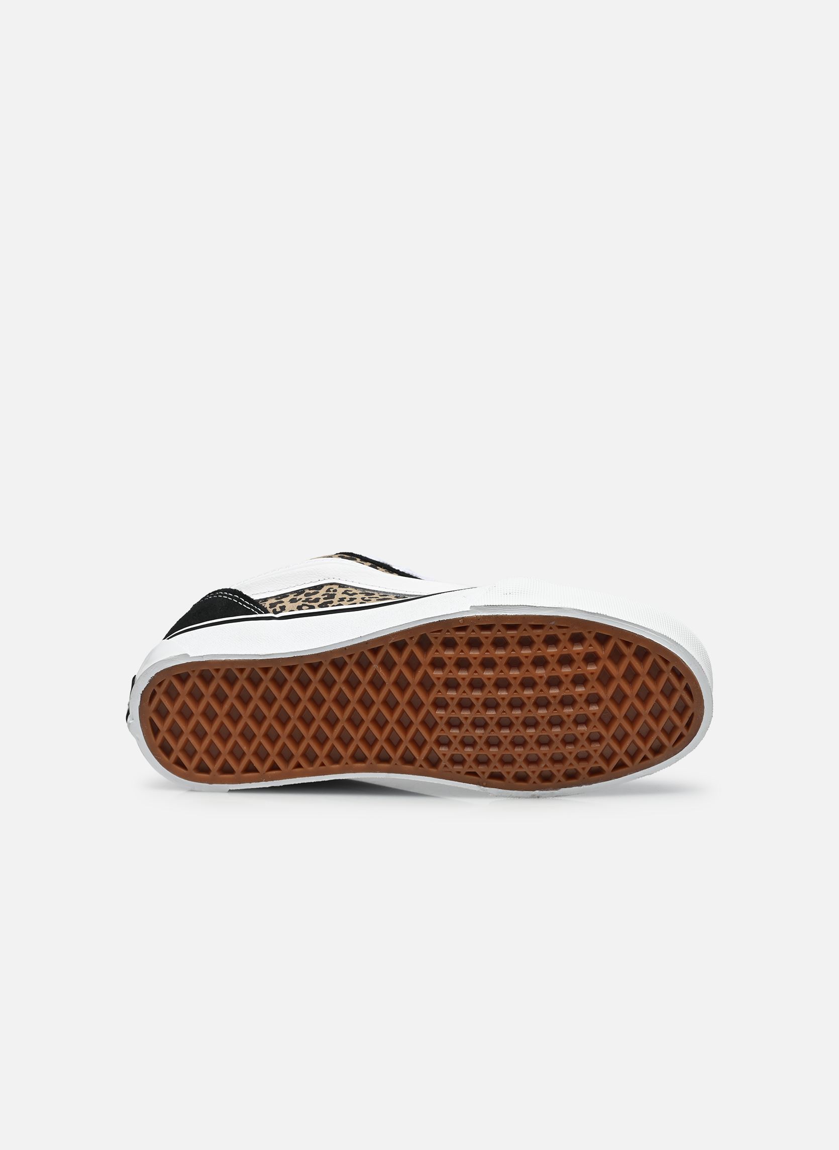 Sneaker JN Knu Skool mädchen schwarz Vans Sneaker JN Knu Skool mädchen schwarz BLACK/LEOPARD