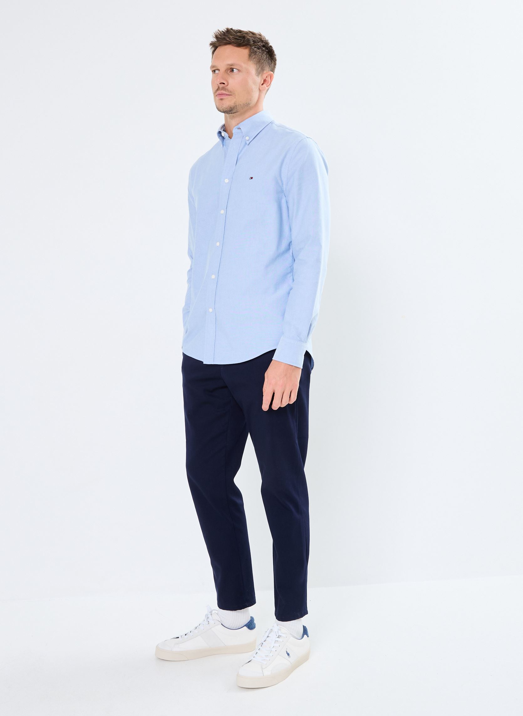Chemises Solid Heritage Oxfor MW0MW35774 homme bleu Tommy Hilfiger Chemises Solid Heritage Oxfor MW0MW35774 homme bleu AEGEAN SEA