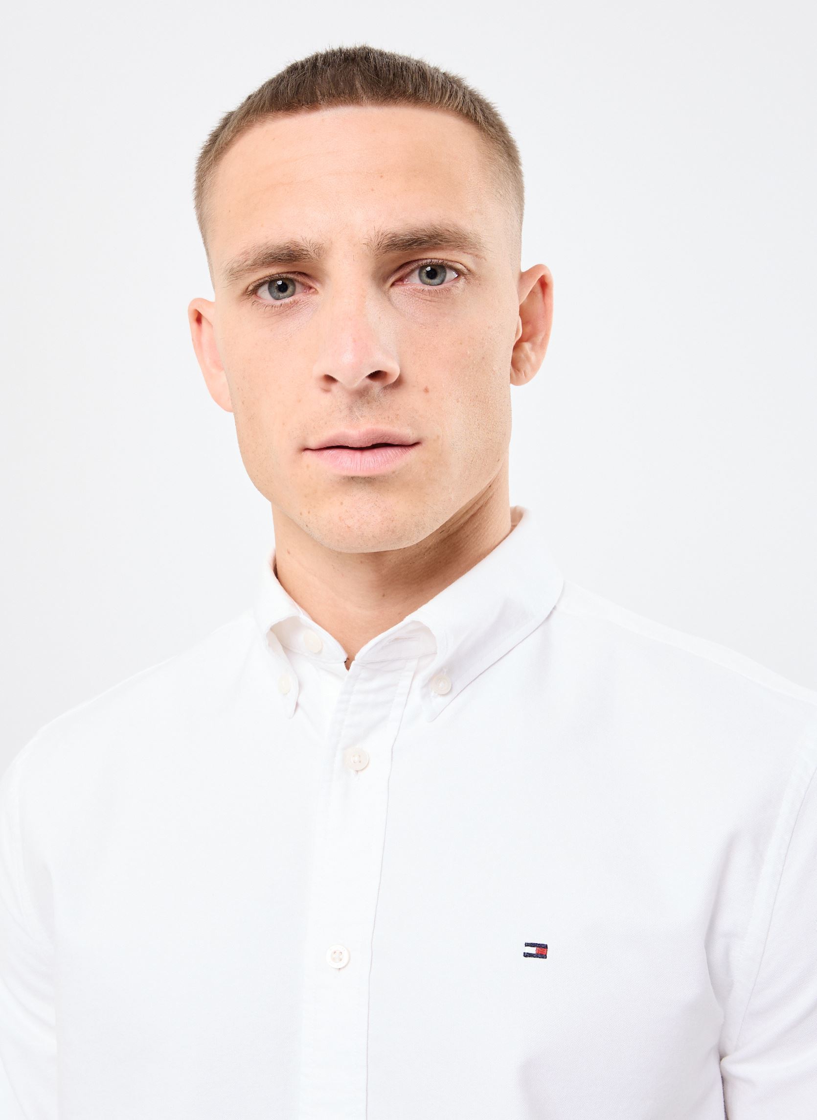 Hemden Solid Heritage Oxfor MW0MW35774 herren weiß Tommy Hilfiger Hemden Solid Heritage Oxfor MW0MW35774 herren weiß OPTHIC WHITE