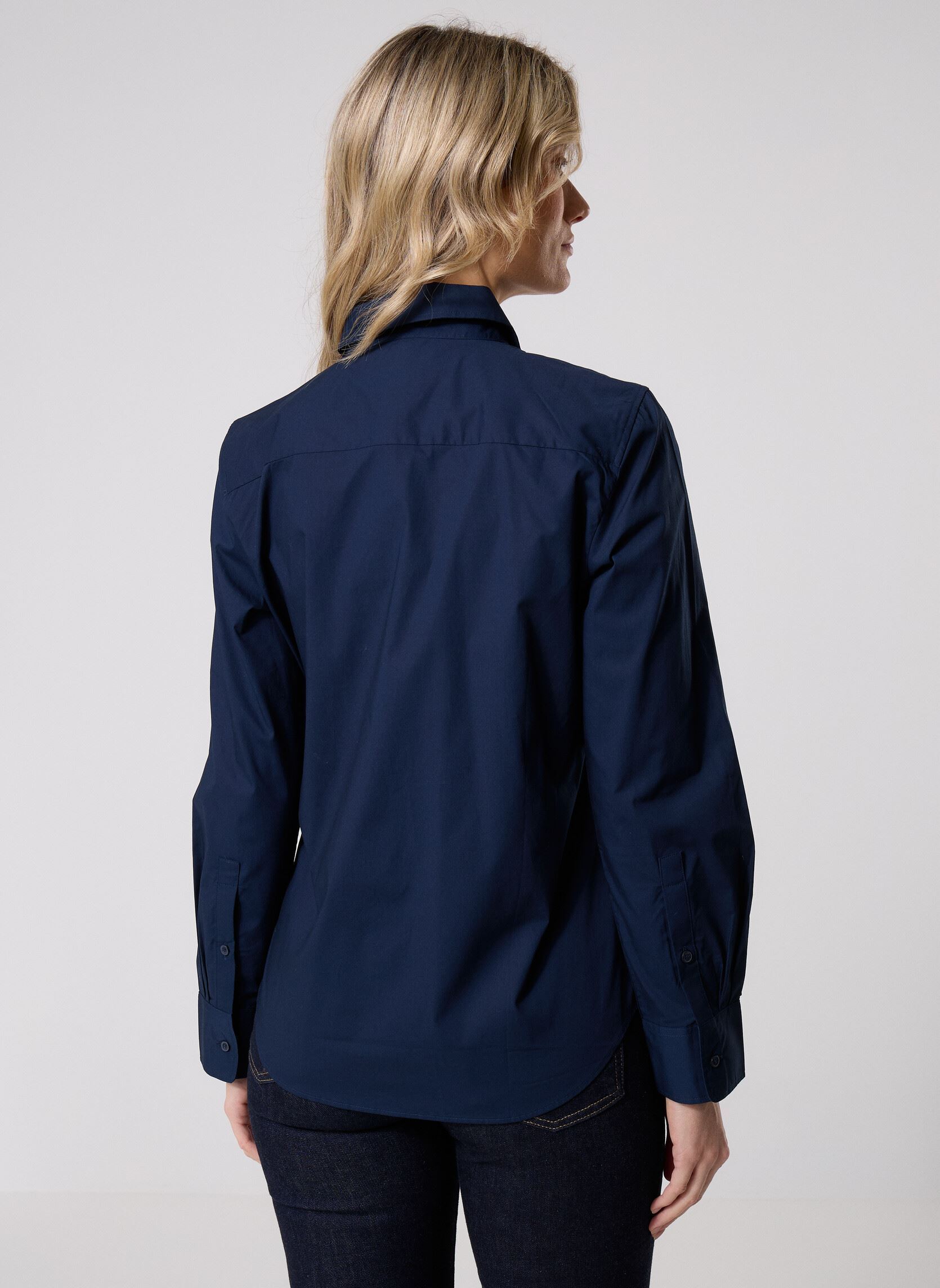 Langarm-Hemden Nos Stretch Regular WW0WW43577 damen blau Tommy Hilfiger Langarm-Hemden Nos Stretch Regular WW0WW43577 damen blau NOS DESERT SKY