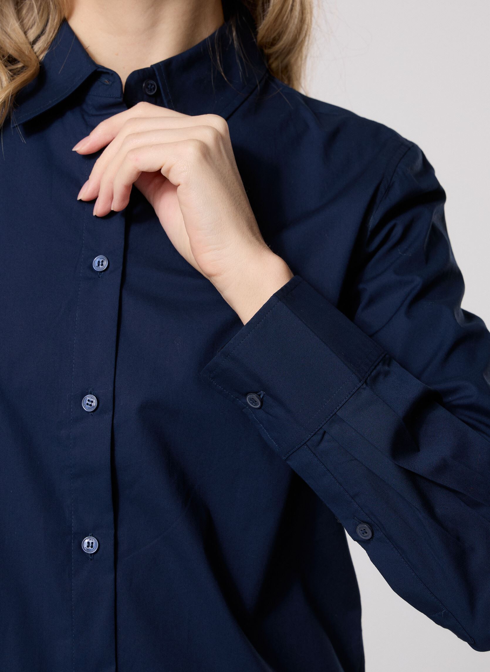 Langarm-Hemden Nos Stretch Regular WW0WW43577 damen blau Tommy Hilfiger Langarm-Hemden Nos Stretch Regular WW0WW43577 damen blau NOS DESERT SKY