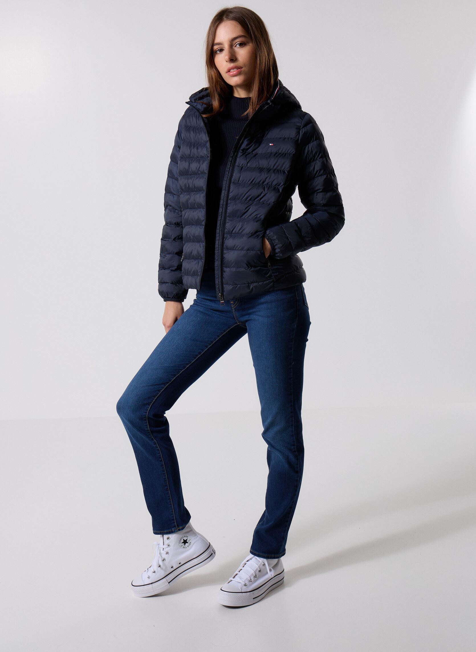 Doudounes Lw Padded Global Str WW0WW42046 femme bleu Tommy Hilfiger Doudounes Lw Padded Global Str WW0WW42046 femme bleu DESERT SKY
