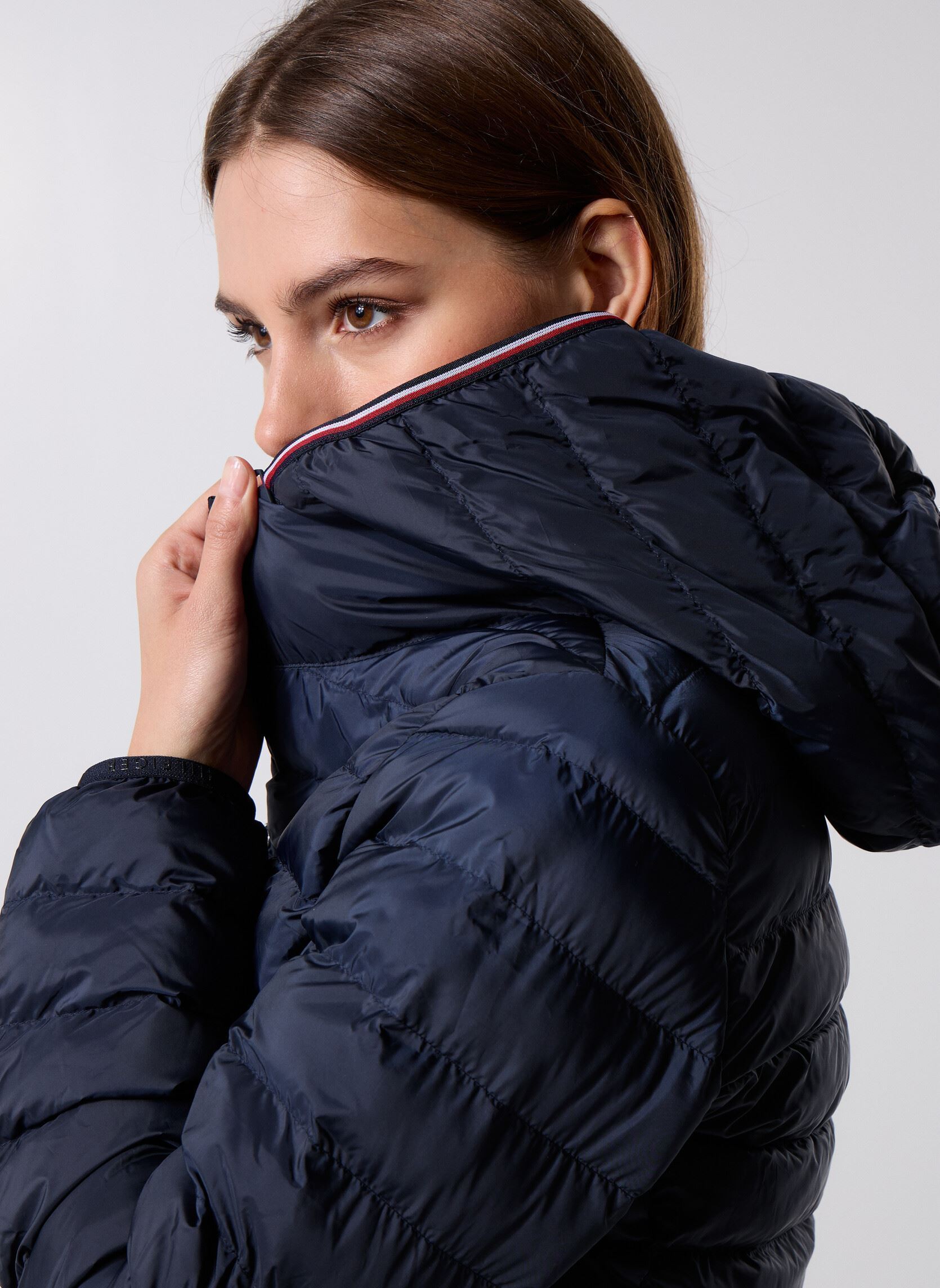 Doudounes Lw Padded Global Str WW0WW42046 femme bleu Tommy Hilfiger Doudounes Lw Padded Global Str WW0WW42046 femme bleu DESERT SKY