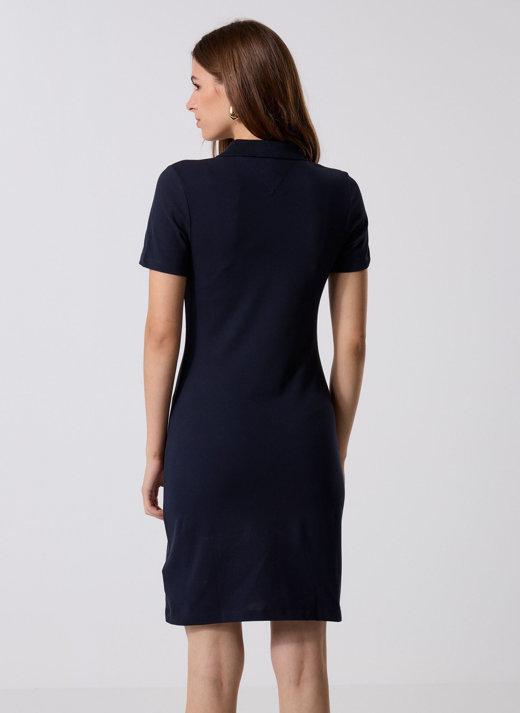 Kleider 1985 Slim Pique Polo WW0WW42048 damen blau Tommy Hilfiger Kleider 1985 Slim Pique Polo WW0WW42048 damen blau Desert Sky