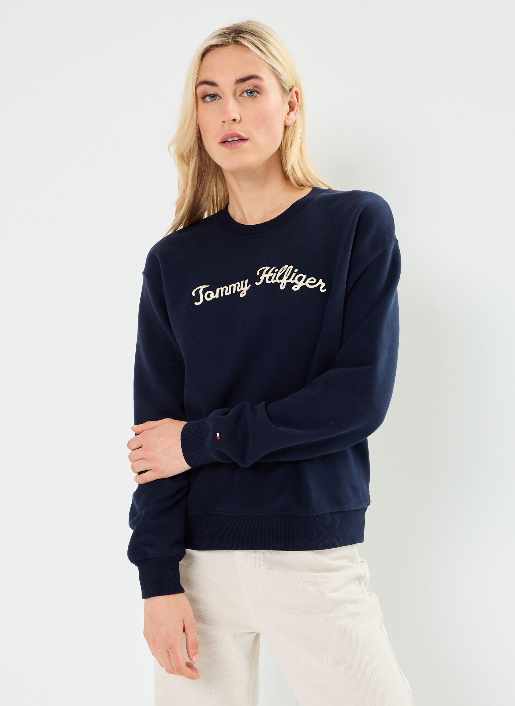 Sweat shirt Tommy Hilfiger MDRN REG SCRIPT SWEATSHIRT EU - vue 2