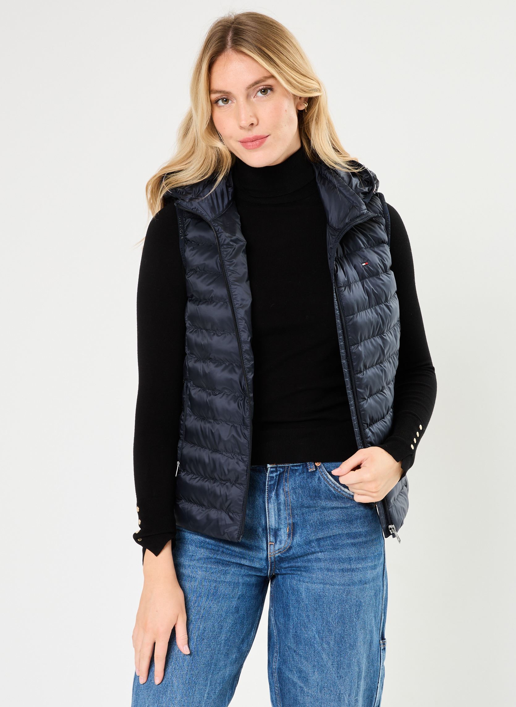 Doudounes Tommy Hilfiger LW PADDED GLOBAL STRIPE VEST EU