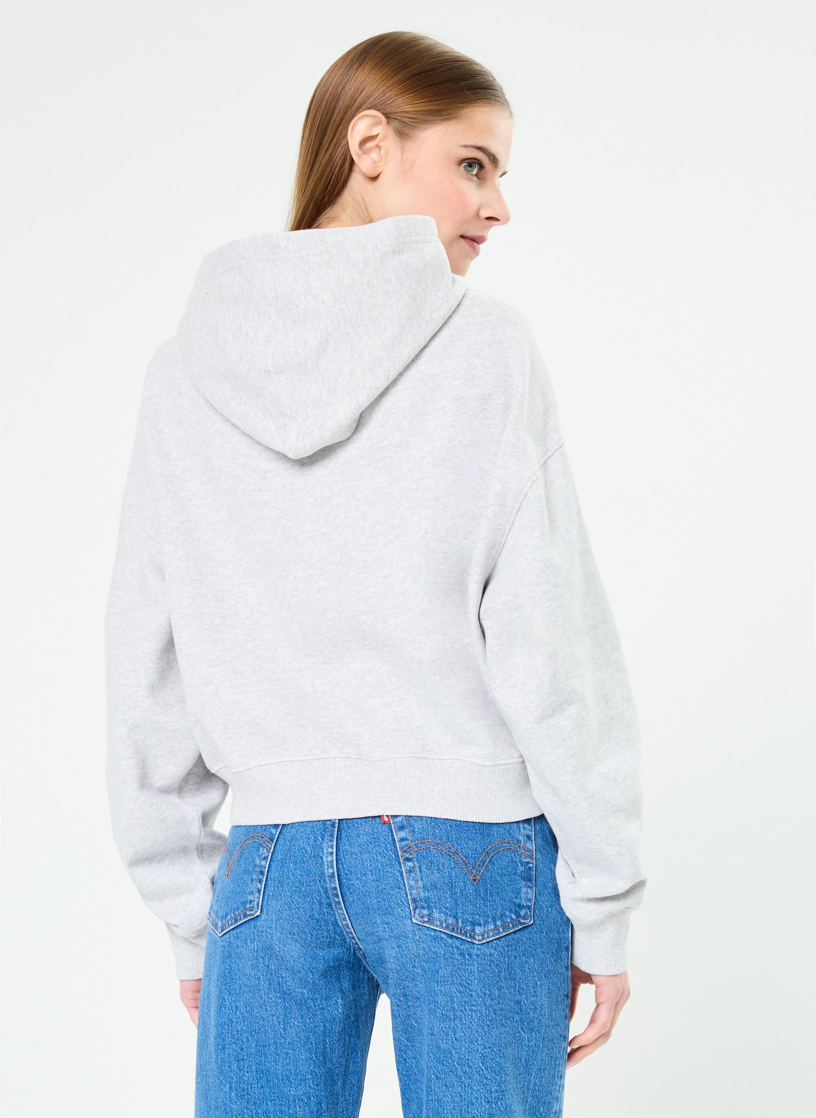 Sweats à capuche Tjw Vtg Varsity 1 Ho DW0DW19291 femme gris Tommy Jeans Sweats à capuche Tjw Vtg Varsity 1 Ho DW0DW19291 femme gris SILVER GREY HTR