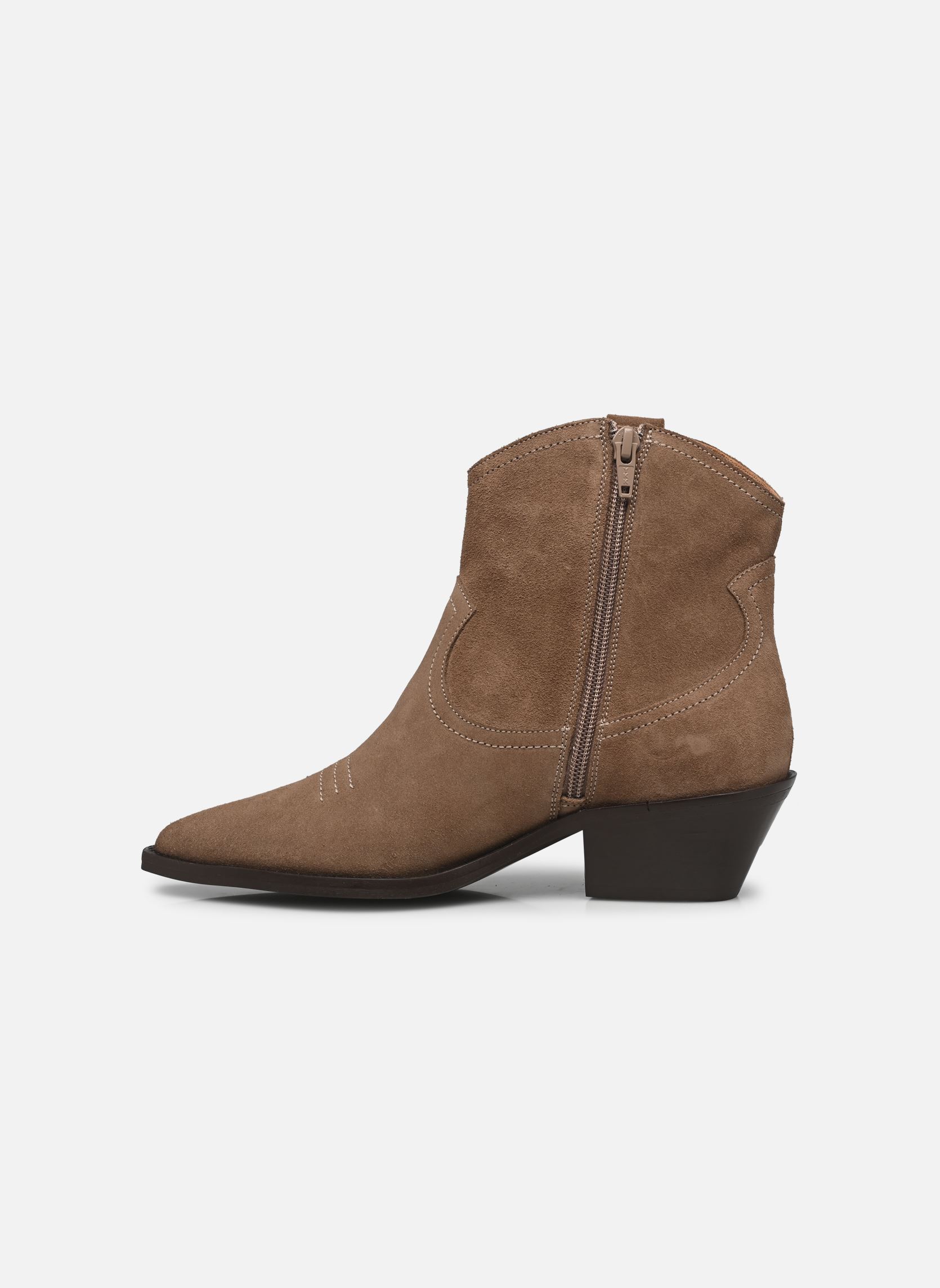 Bottines santiags Esila femme marron Georgia Rose Bottines santiags Esila femme marron TAUPE