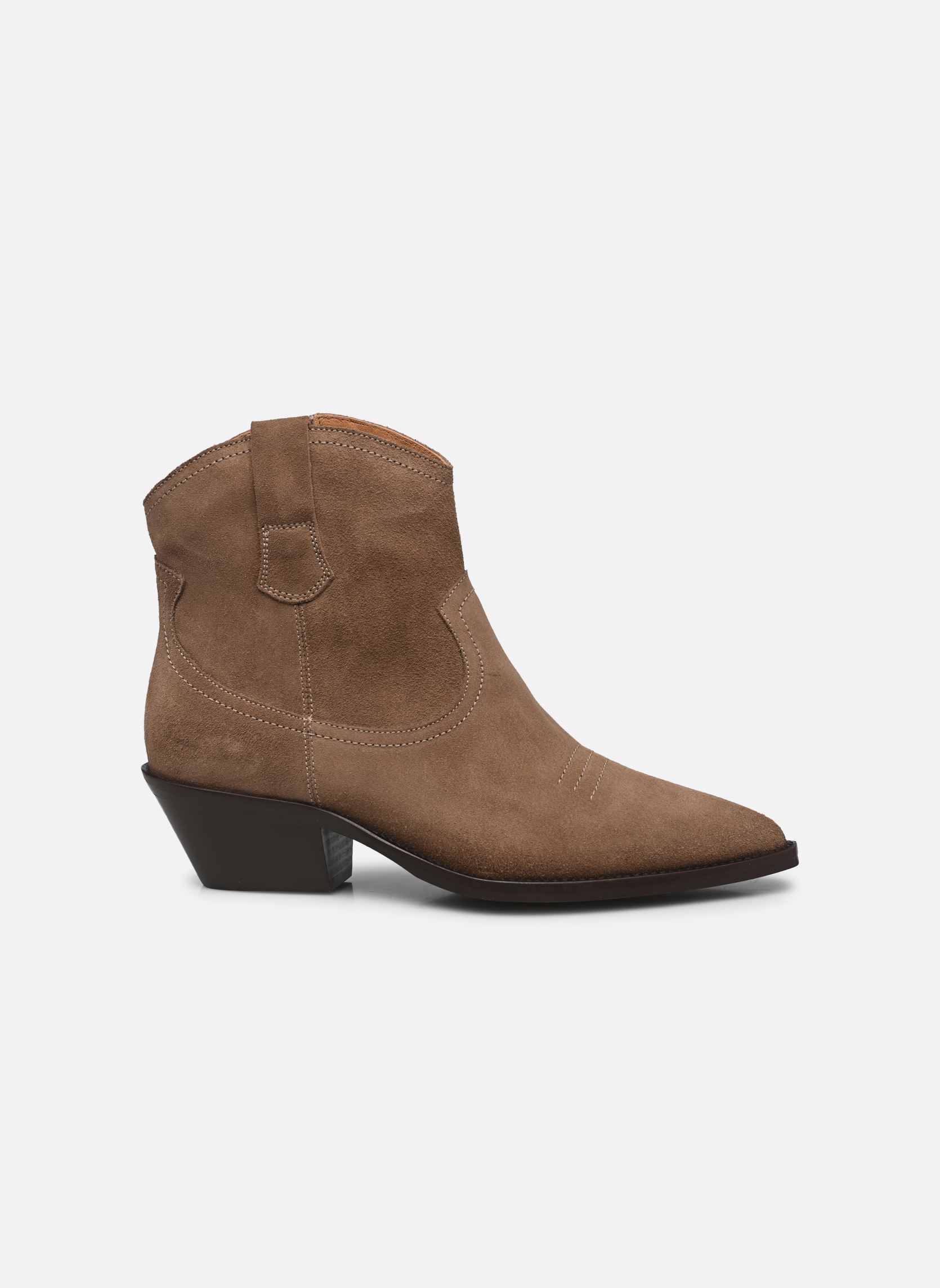 Bottines santiags Esila femme marron Georgia Rose Bottines santiags Esila femme marron TAUPE