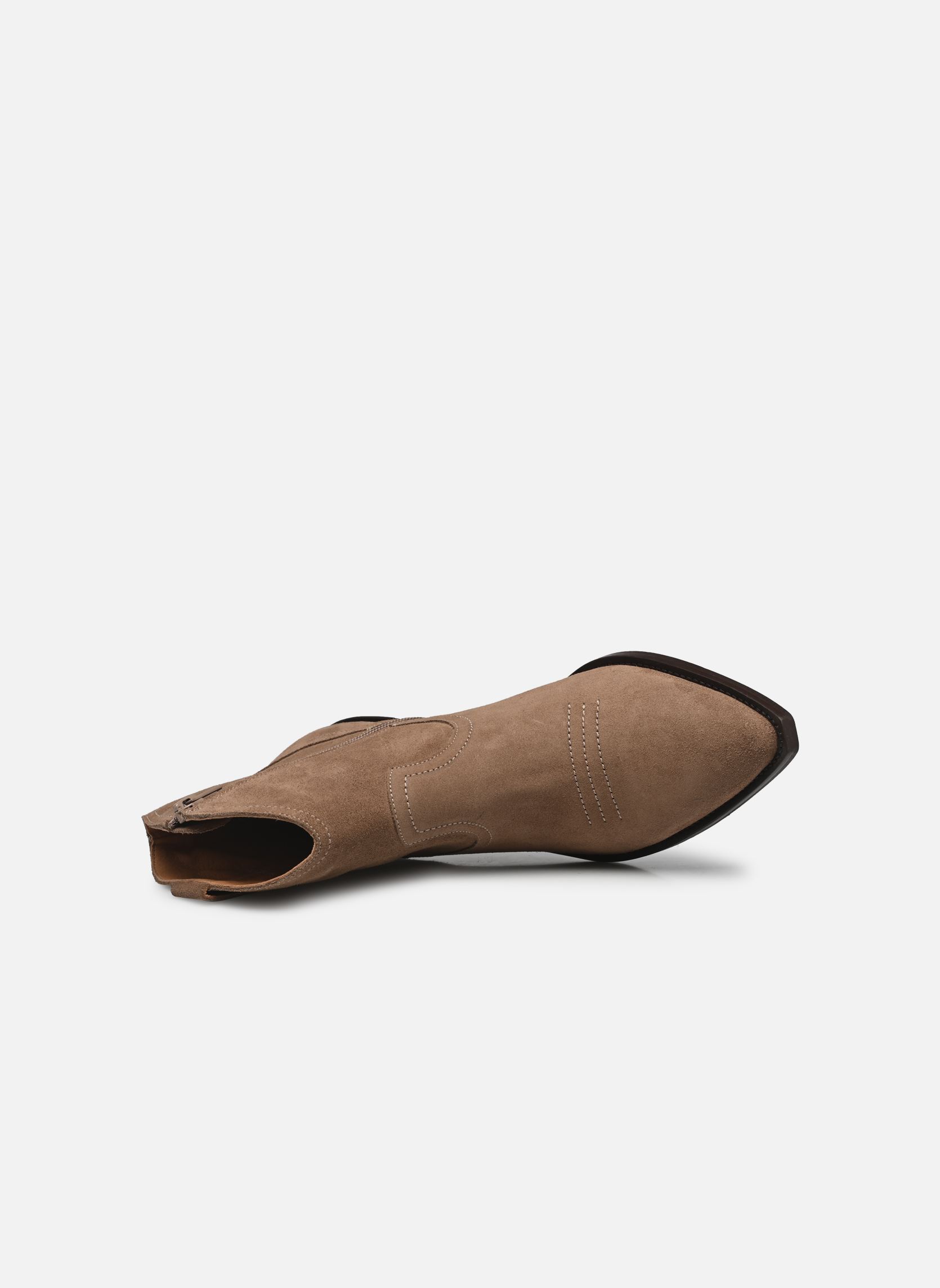 Bottines santiags Esila femme marron Georgia Rose Bottines santiags Esila femme marron TAUPE