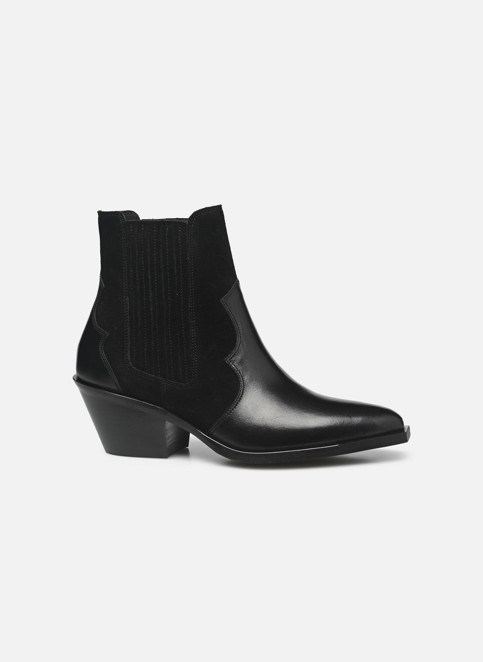 Cowboy-Stiefeletten Georgia Western damen schwarz Georgia Rose Cowboy-Stiefeletten Georgia Western damen schwarz NOIR