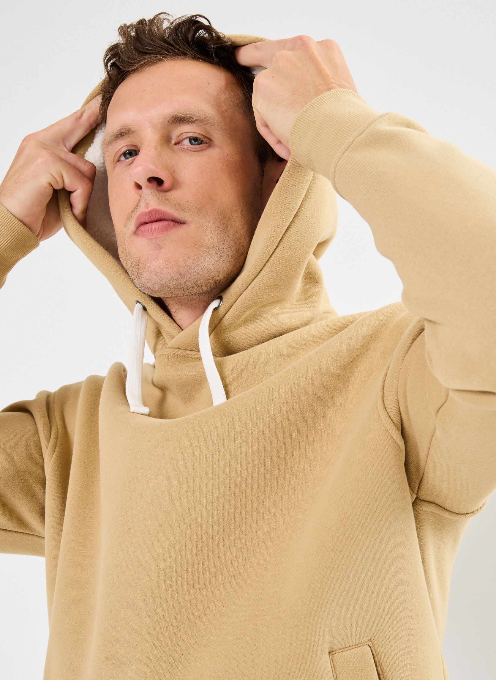 Jersey con capucha MADDOX sweat hombre beige Marvin&Co Jersey con capucha MADDOX sweat hombre beige KELP