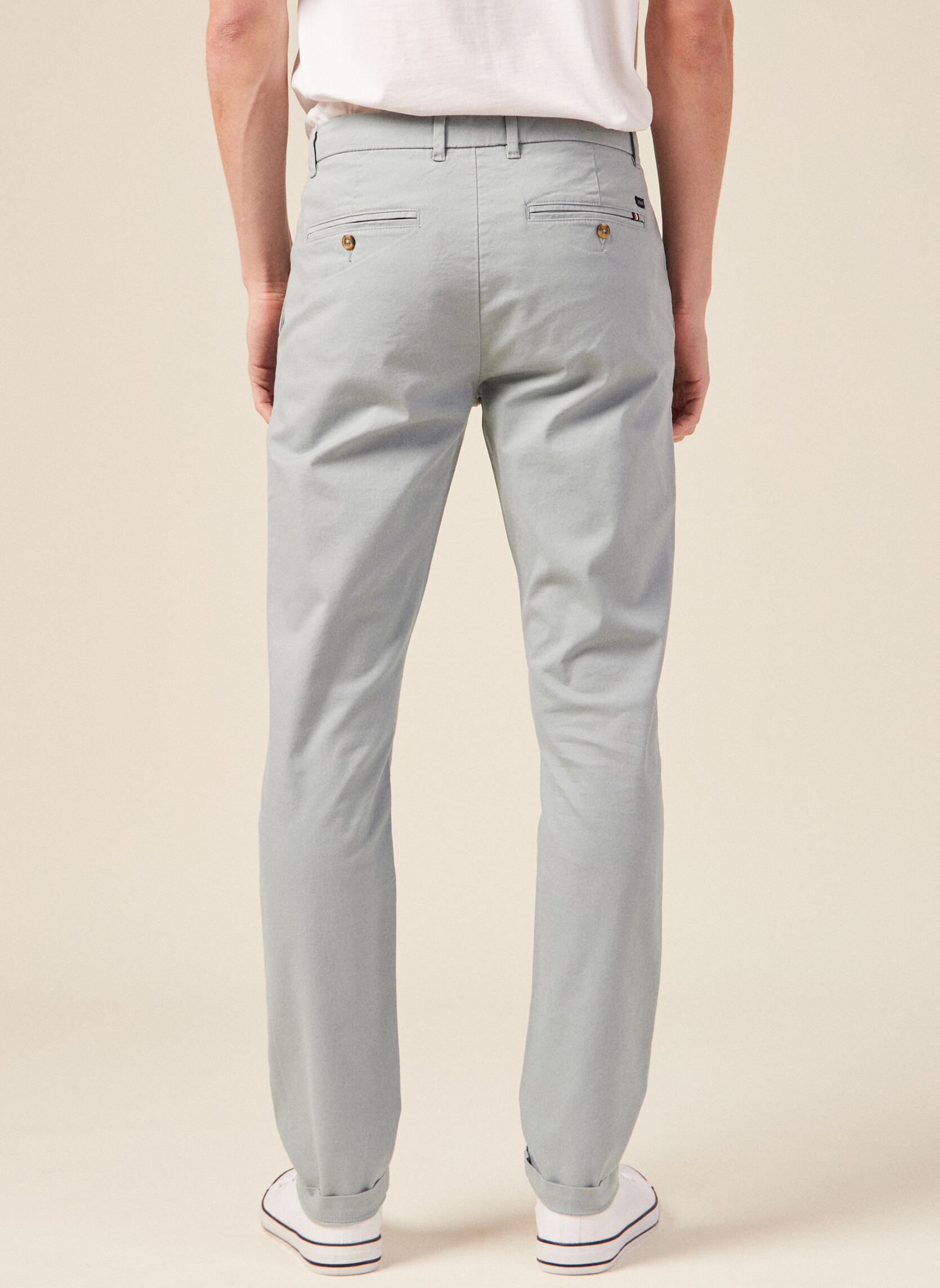 Pantalons droits SADAOCHIN2H homme bleu Bonobo Pantalons droits SADAOCHIN2H homme bleu Bleu clair
