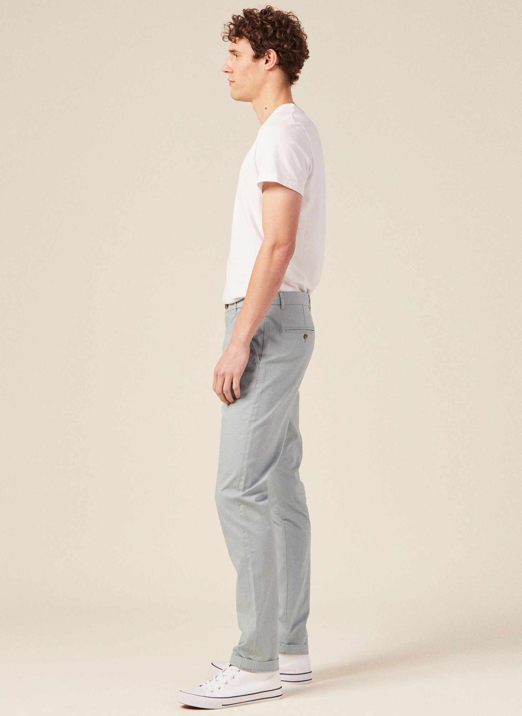 Pantalons droits SADAOCHIN2H homme bleu Bonobo Pantalons droits SADAOCHIN2H homme bleu Bleu clair