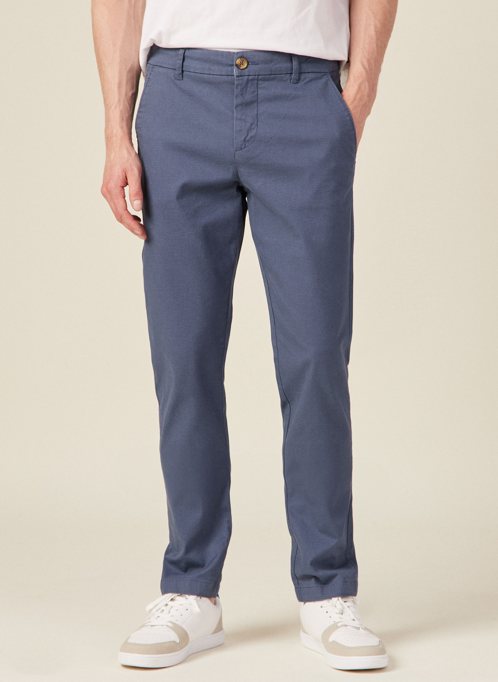 Pantalons droits SADAOCHIN2H homme bleu Bonobo Pantalons droits SADAOCHIN2H homme bleu Bleu
