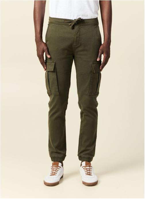 Bonobo Pantalons droits BATTMAYEH homme vert