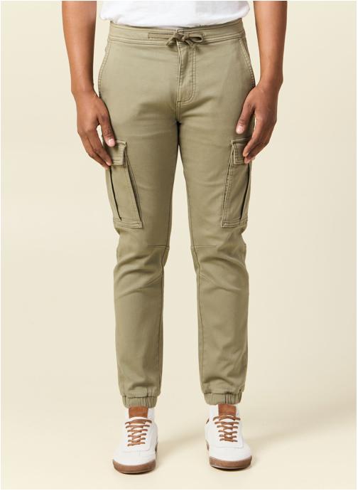 Bonobo Pantalons droits BATTMAYEH homme vert