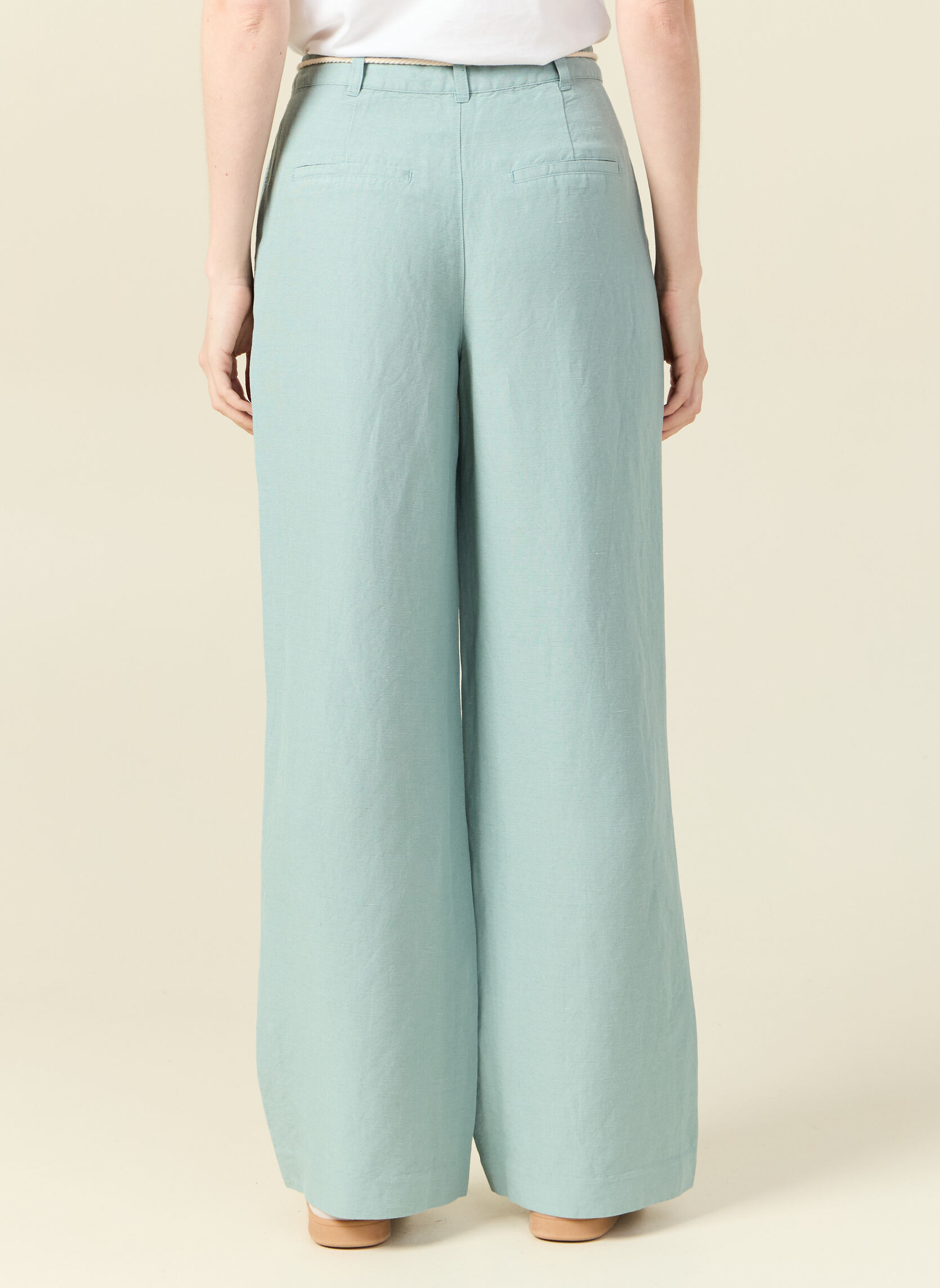 Pantalons droit LARGNEWLINF femme vert Bonobo Pantalons droit LARGNEWLINF femme vert Vert pastel