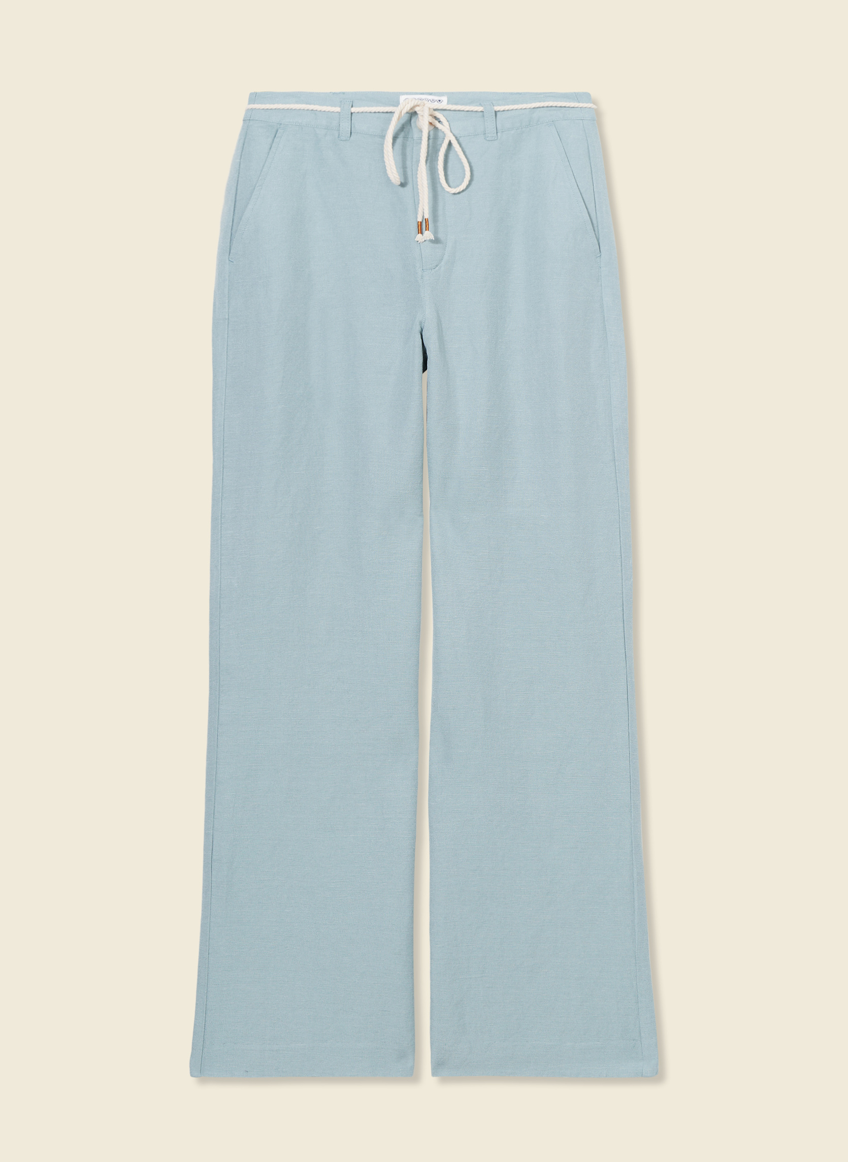 Pantalons droit LARGNEWLINF femme vert Bonobo Pantalons droit LARGNEWLINF femme vert Vert pastel
