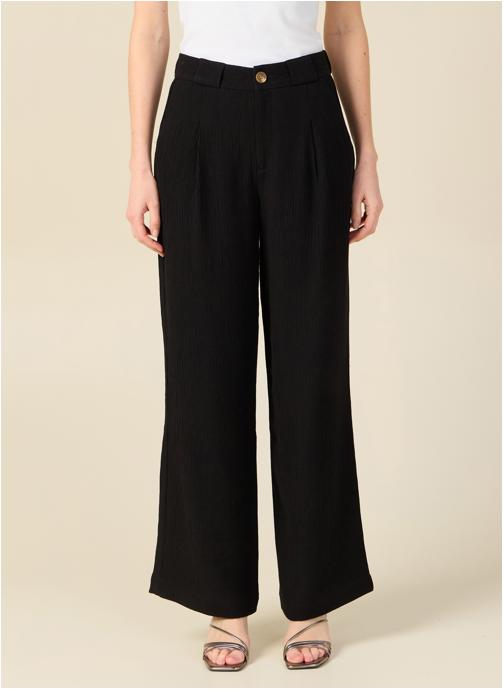 Bonobo Pantalons droit Pantalons fluides - CRAFTPANF femme noir