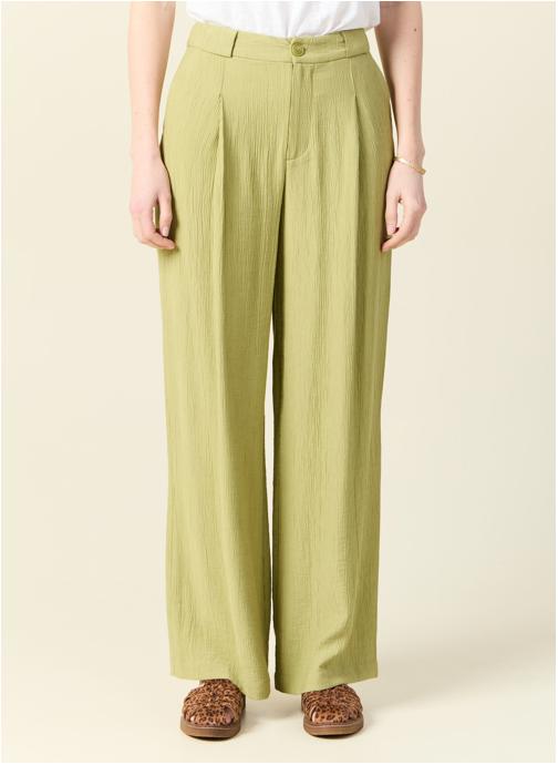 Bonobo Pantalons droit Pantalons fluides - CRAFTPANF femme vert