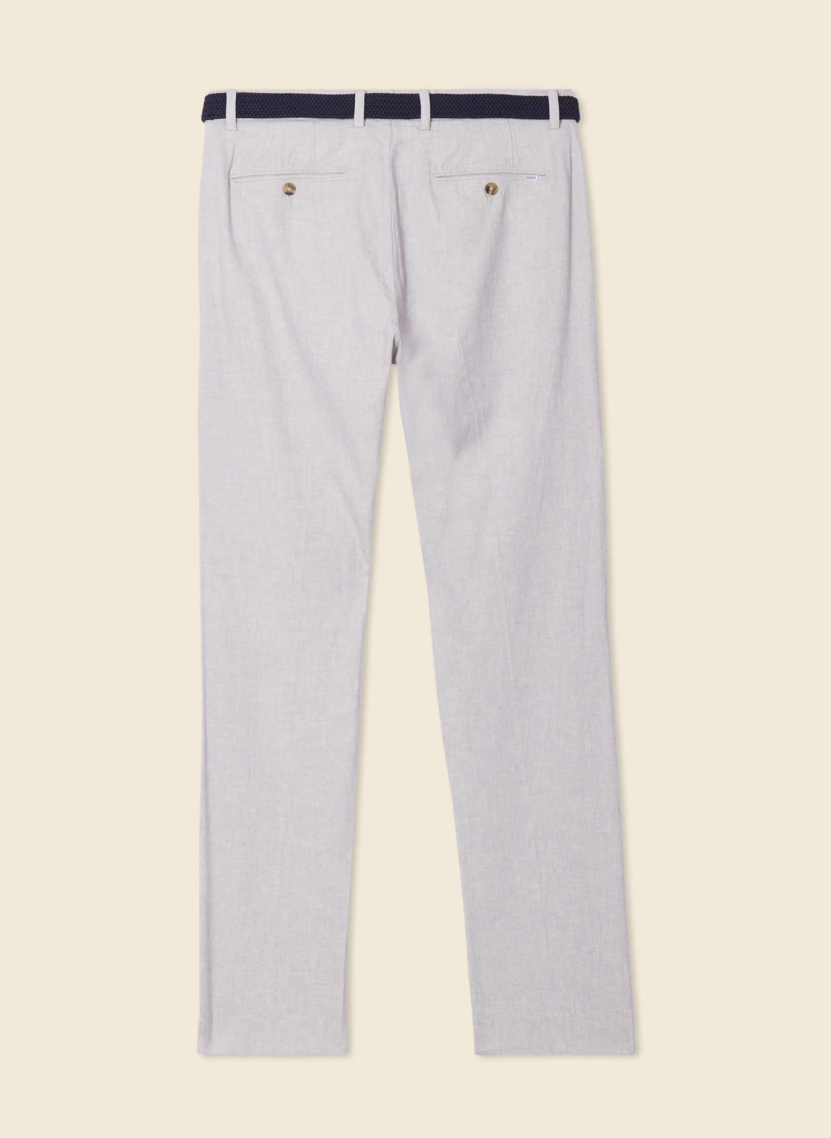 Chino Bonobos Weekday Warrior - Homme - Taille 28x30 (27) - Gris Clair - Slim Droit - Occasion