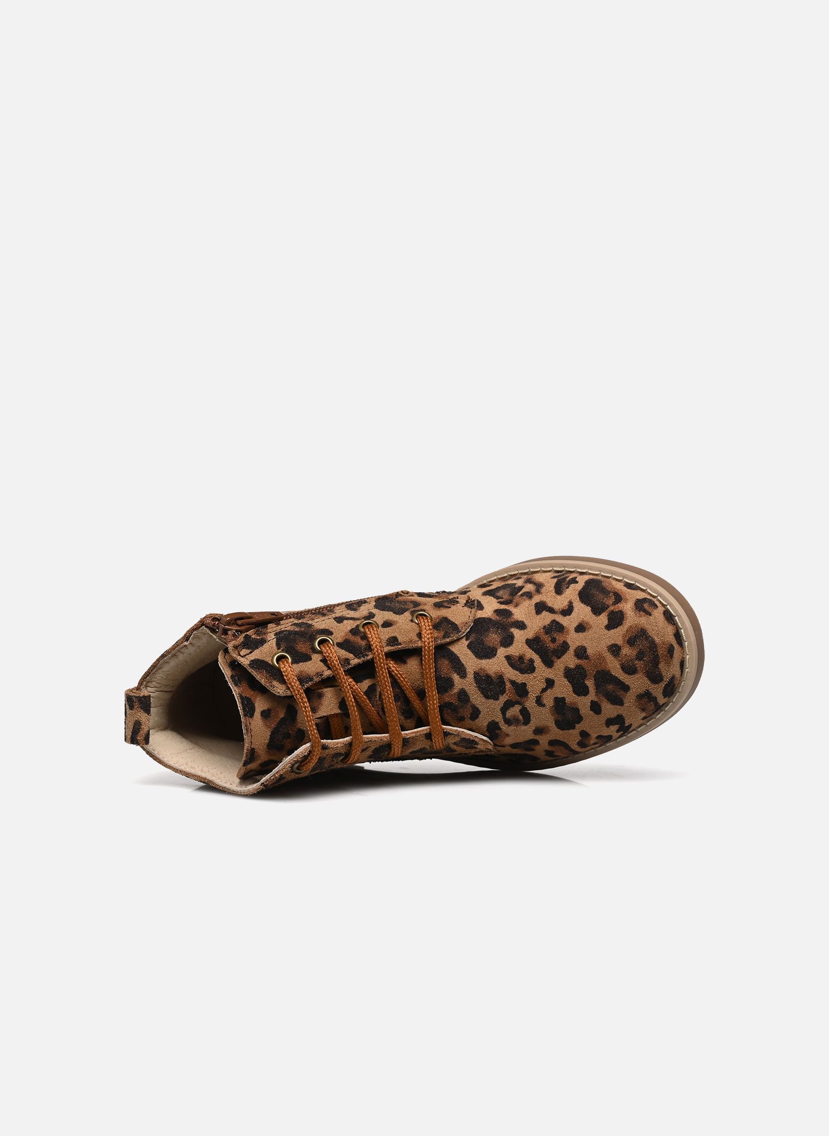 Bottines TILEO fille multicolore Rose et Martin Bottines TILEO fille multicolore Cuir Imprimé léo