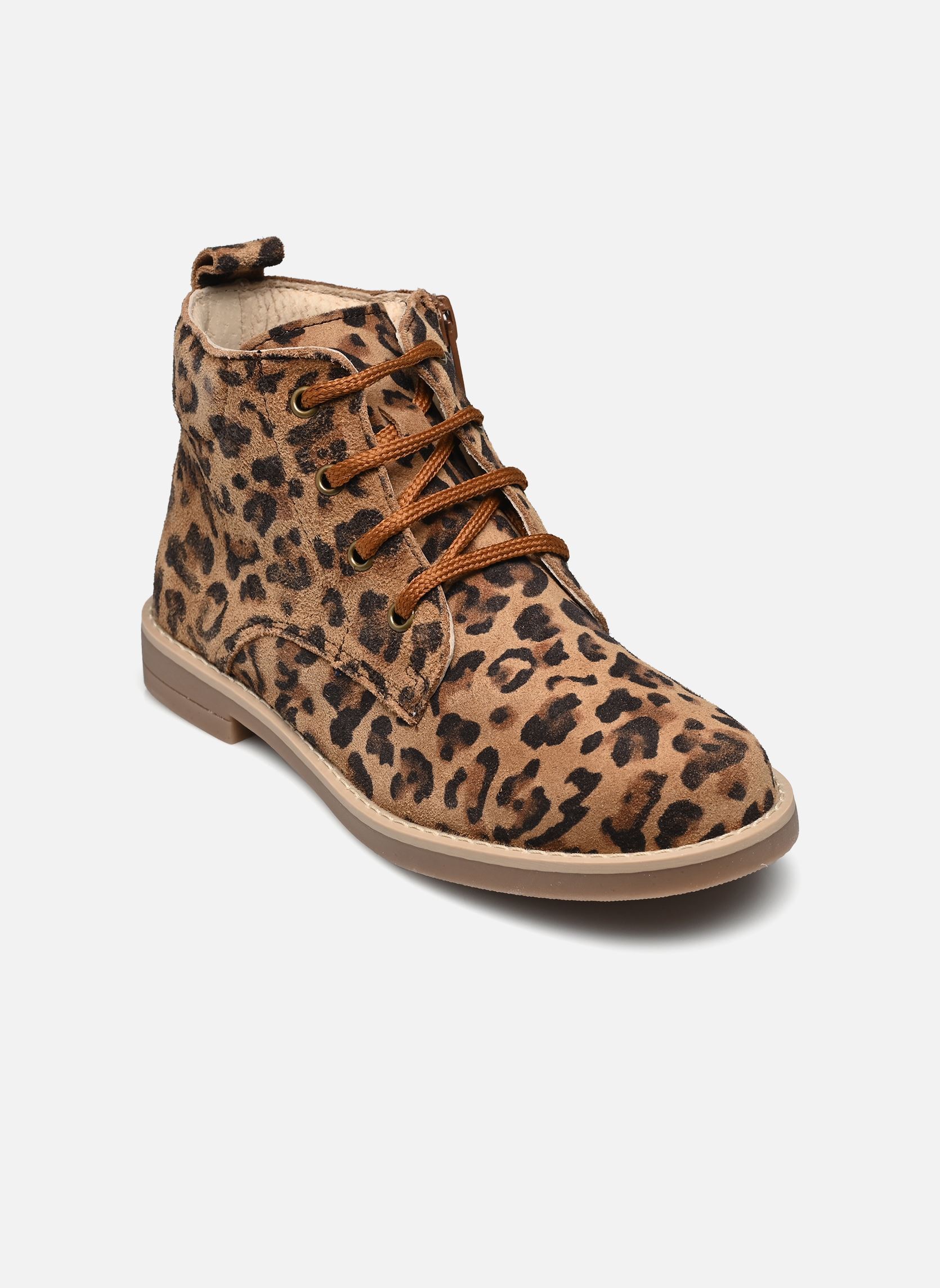 Bottines TILEO fille multicolore Rose et Martin Bottines TILEO fille multicolore Cuir Imprimé léo