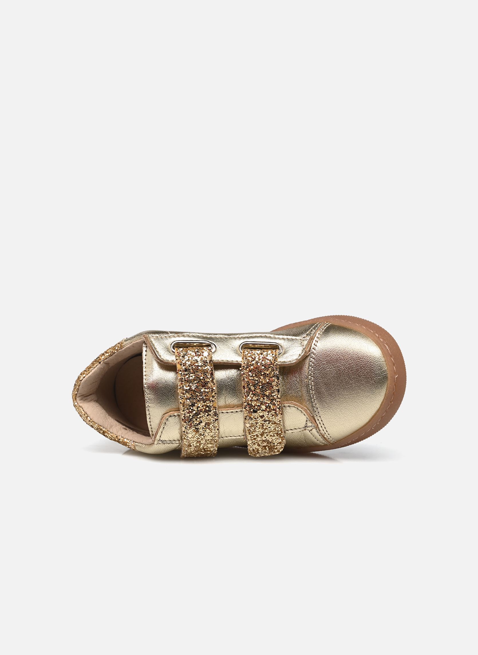 Baskets TIBLISS fille or et bronze Rose et Martin Baskets TIBLISS fille or et bronze Doré